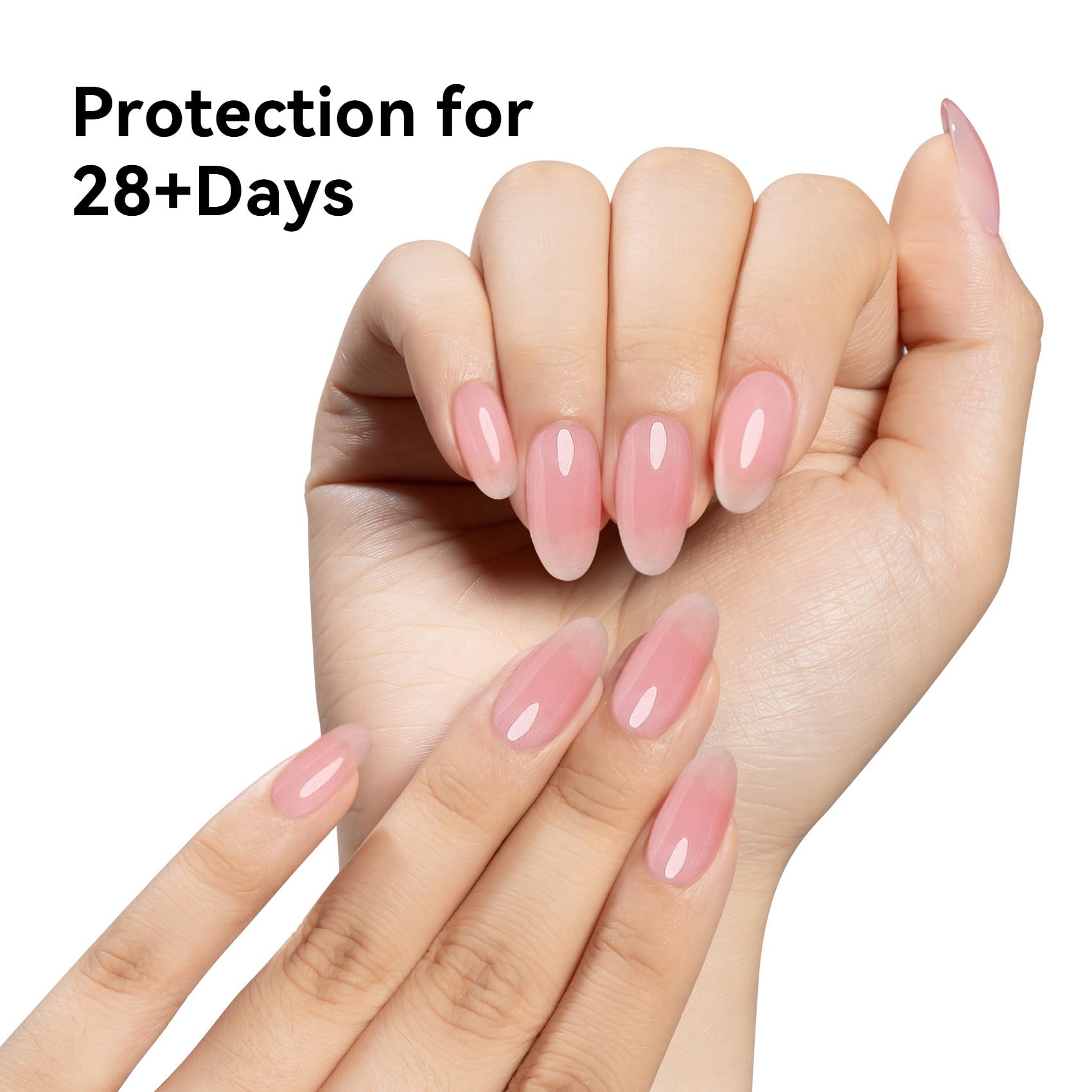 Maychao 15Ml Builder Nail Gel 7 In 1 Builder Strengthener Gel Nail Polish For Nail Extension, Hard Gel Builder Base Gel Rhinesto
