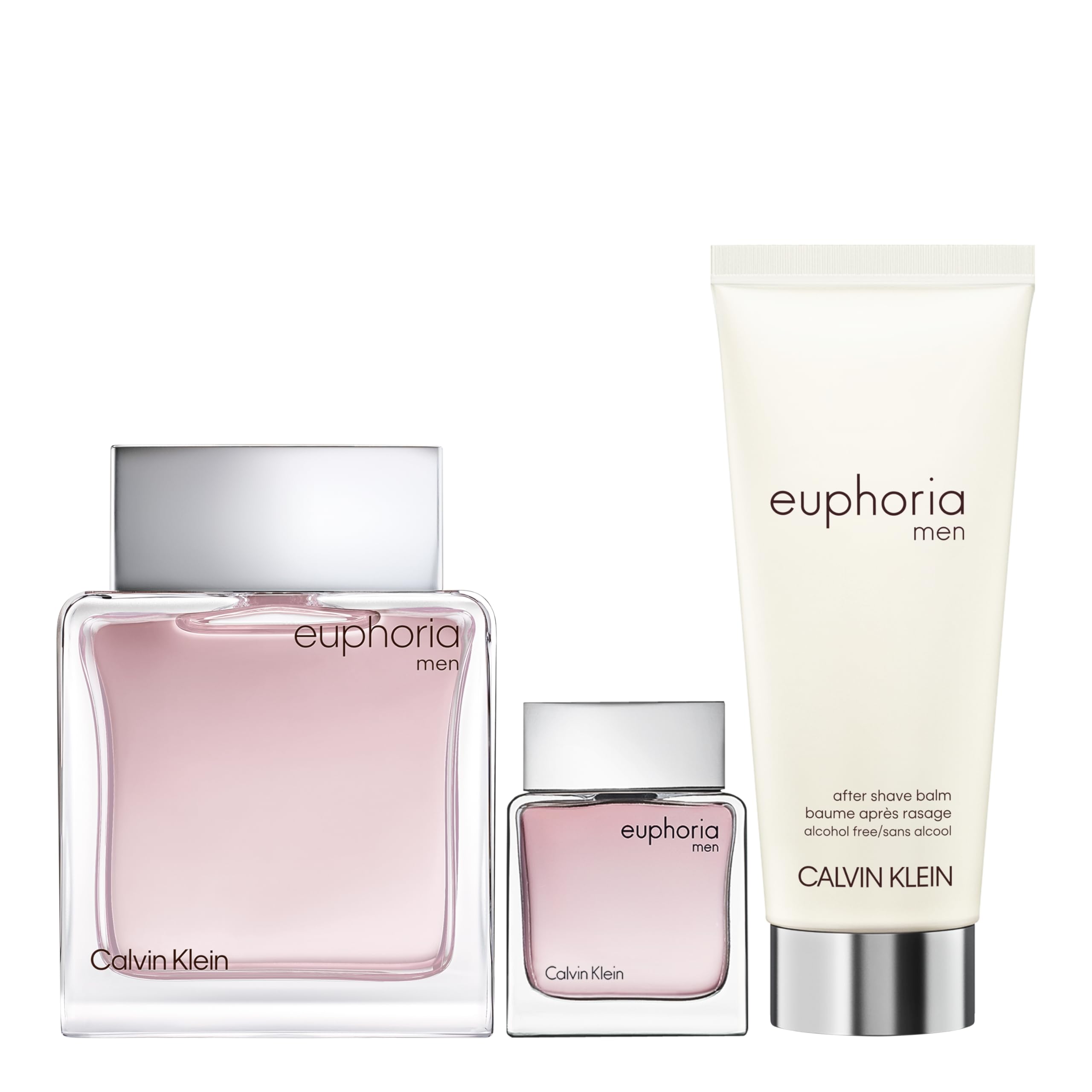 Calvin Klein Euphoria Eau de Toilette for Men and After Shave Balm Trio Gift Set