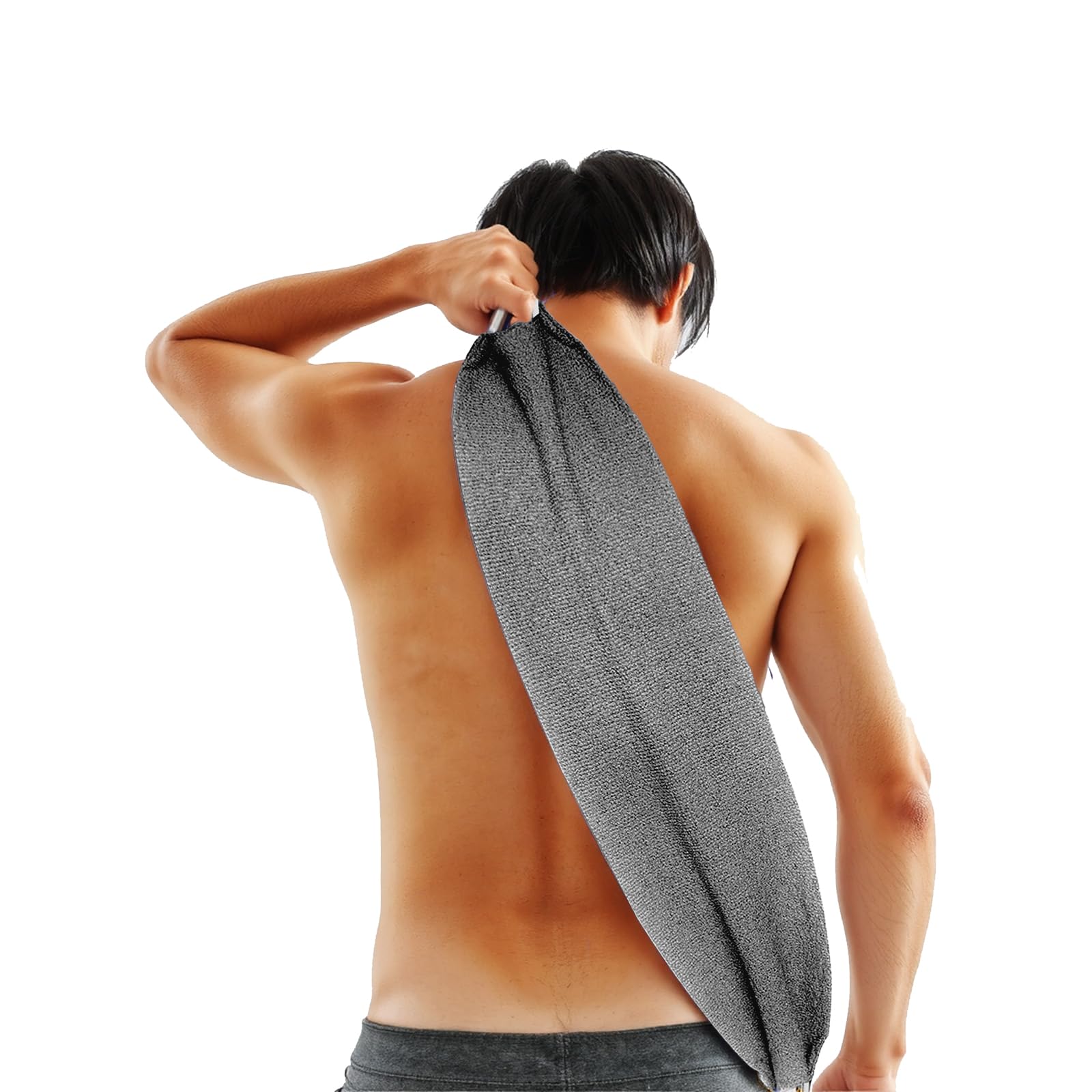 XNXA Exfoliating Back Scrubber for Shower with Handles, DoubleSided Body Scrub Towel, Stretchable Extra Long Deep Cleaning Bath