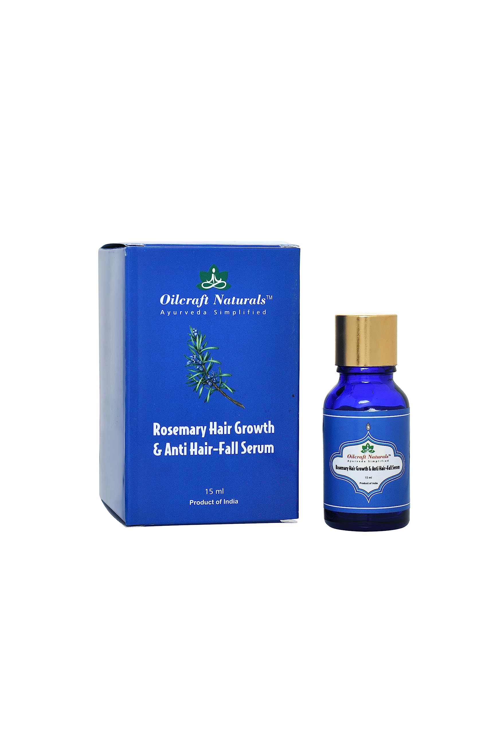 Oilcraft Naturals Rosemary Anti Hairfall Hair Growth Serum For Women & Men/For Hair Fall/Hair Thinning & For All Hair Types