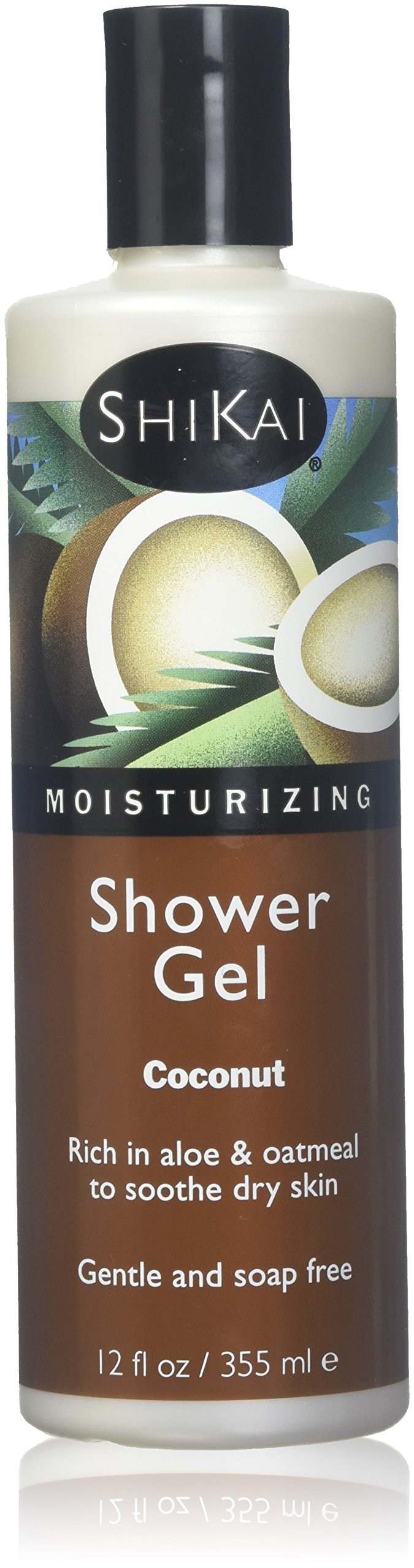 Shikai All Natural Moisturizing Shower Gel, Coconut - 12 Oz