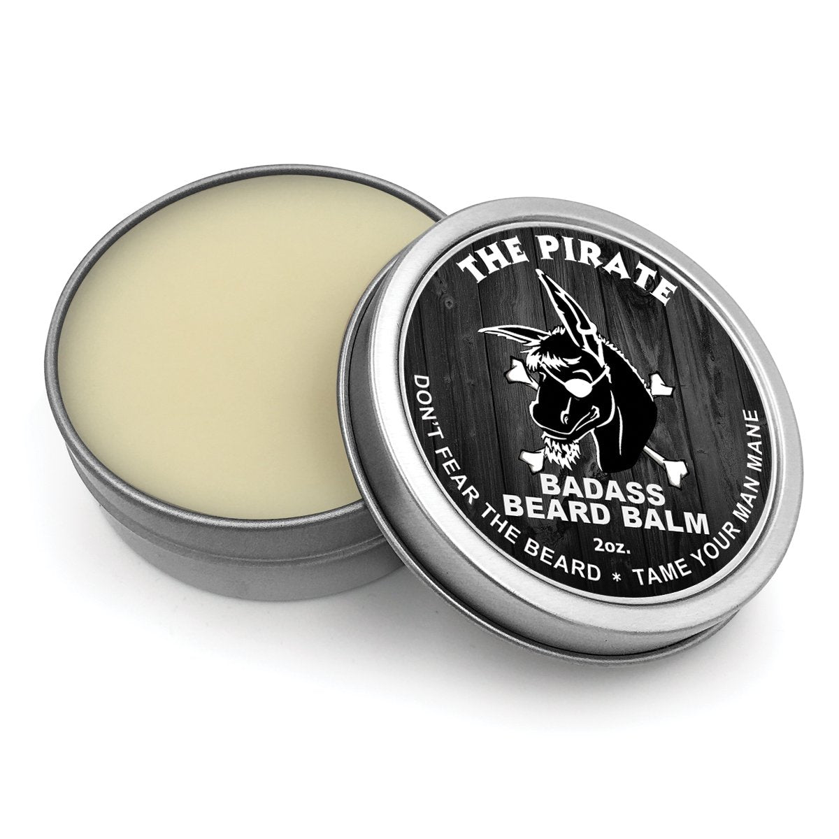Badass Beard Care Beard Balm - Secret Agent Scent, 2 Oz - All Natural Ingredients, Keeps Beard And Mustache Full, Soft And Healt