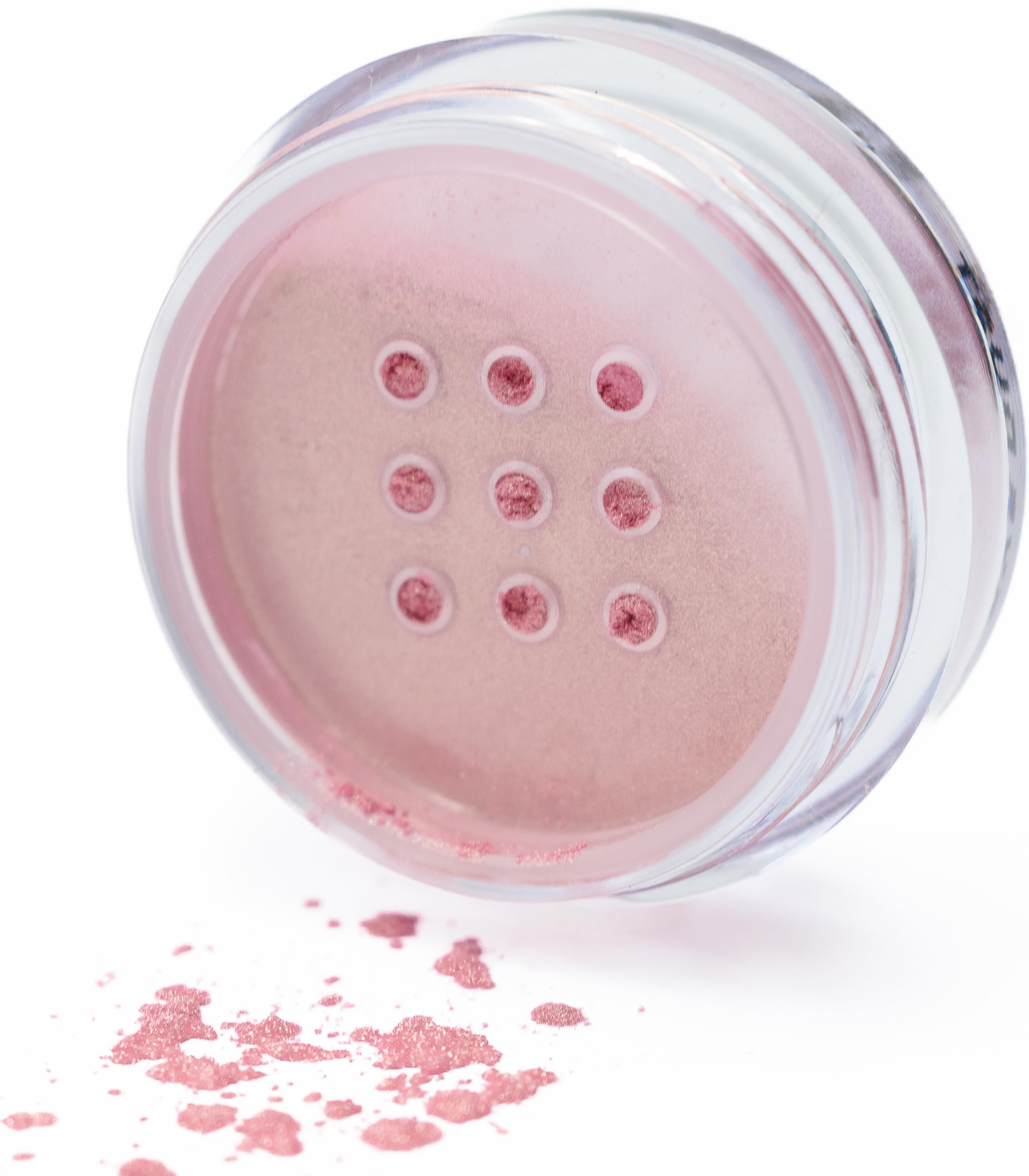 Pure Ziva Pink Mocha Loose Eyeshadow Powder Pigment, Single Glitter Mineral Dust Jar Pot, Talc & Paraben Free, No Animal Testing