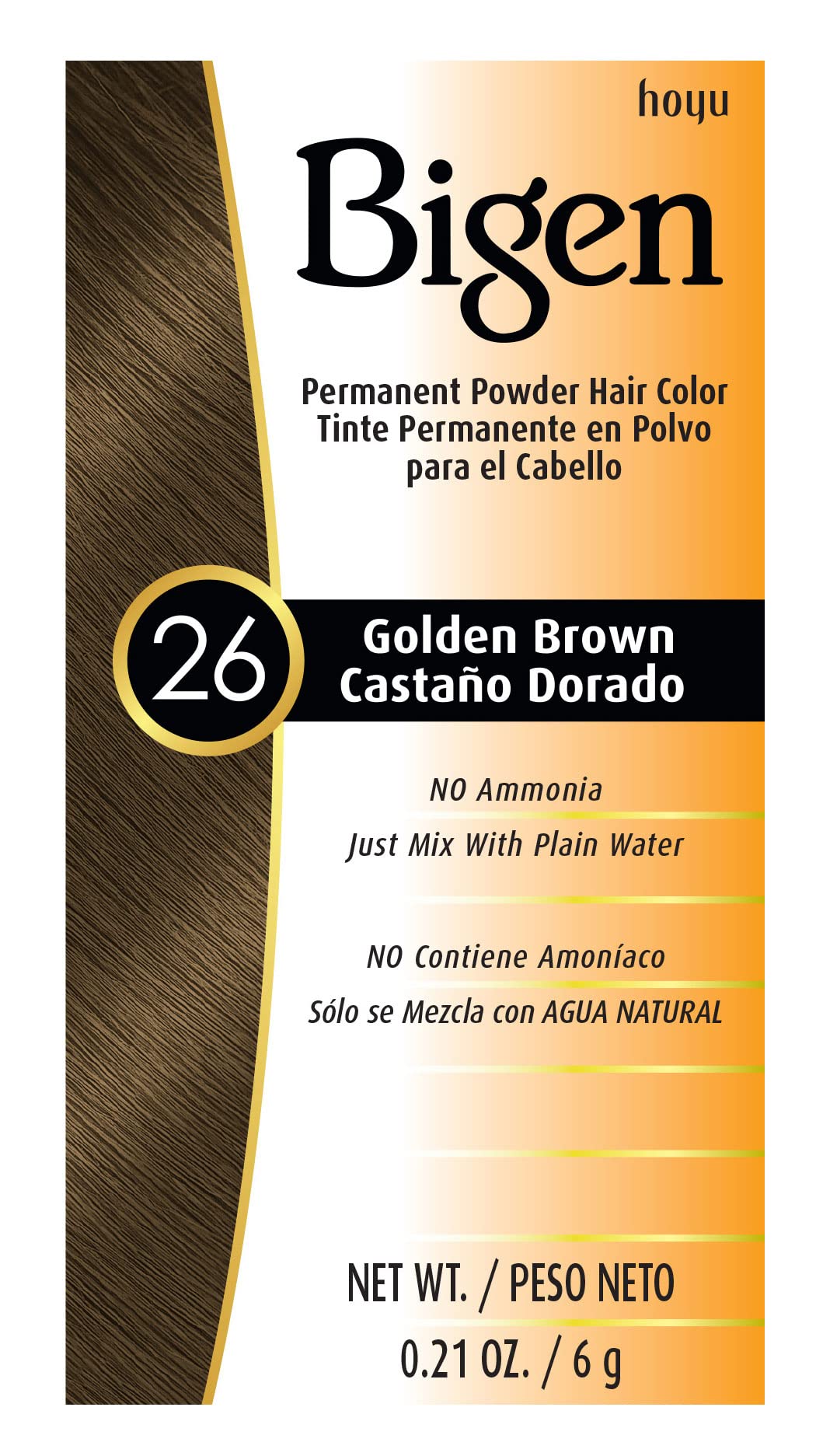 #26 Golden Brown Bigen Permanent Powder  3 Pack