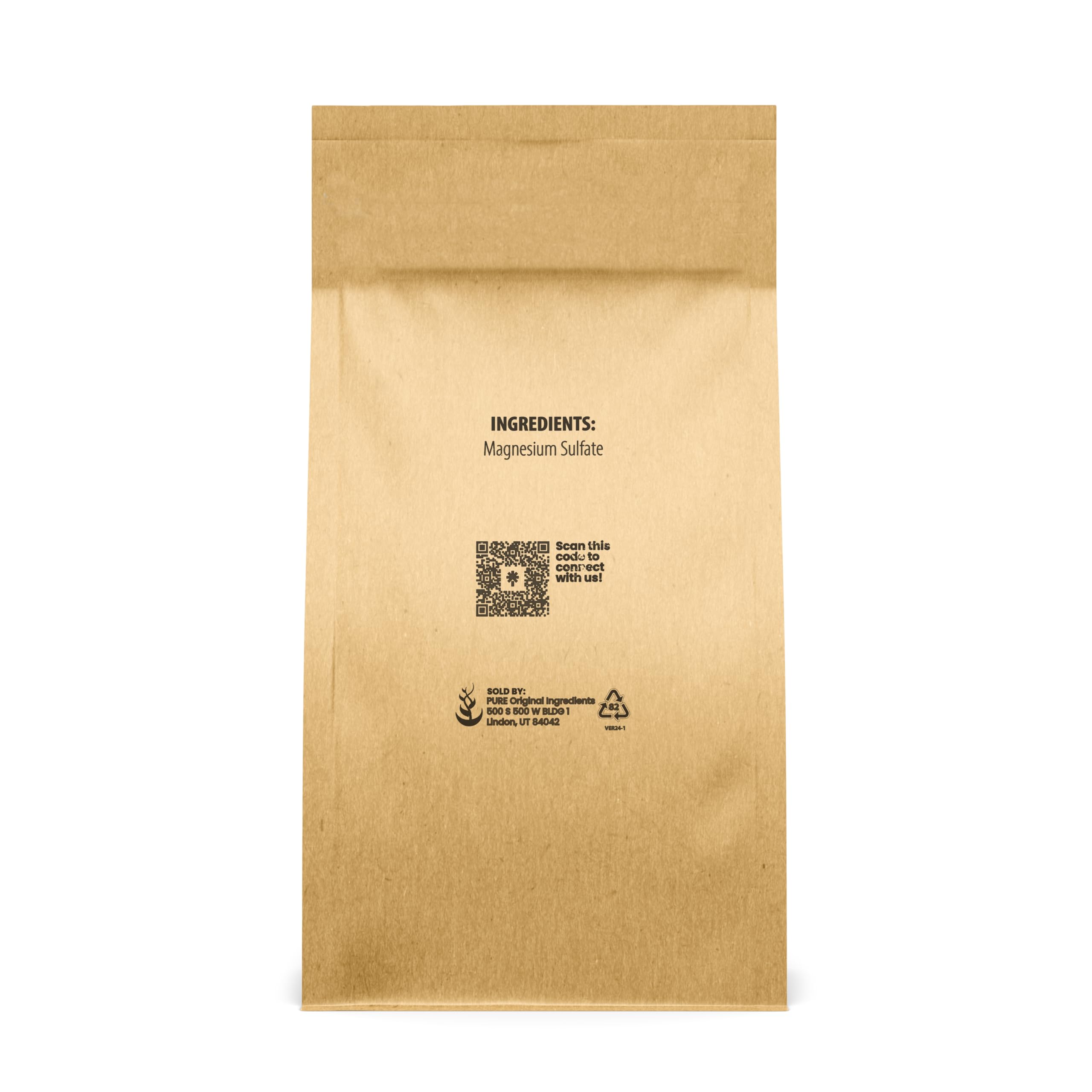 Pure Original Ingredients Epsom Salt, 3 Lb, Pure Magnesium Sulfate, Food Grade, Bathing & Soaking
