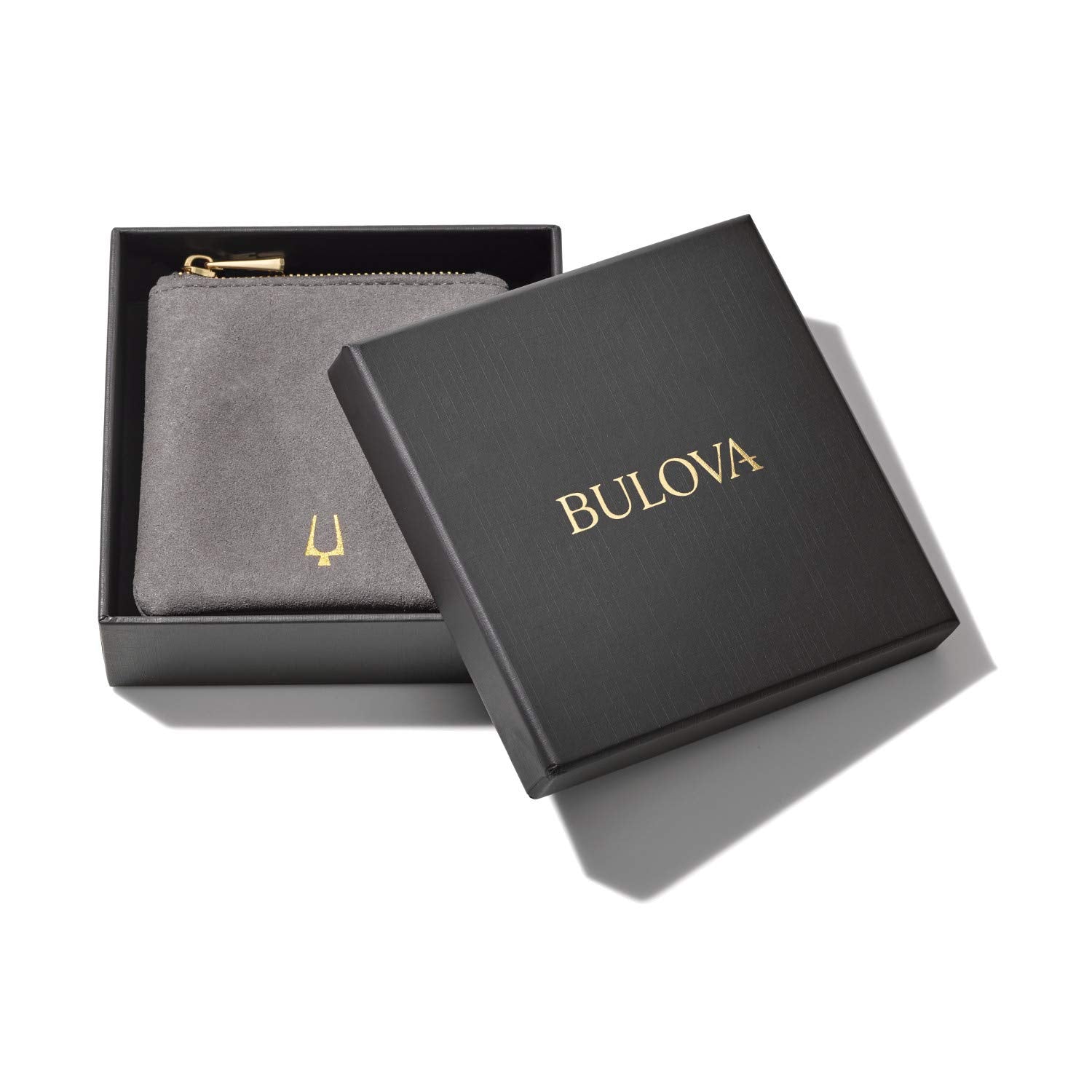Bulova Jewelry Men's Latin Grammy Double Wrap Black Leather Bracelet with Red Lining and Rose Gold Tone Clasp