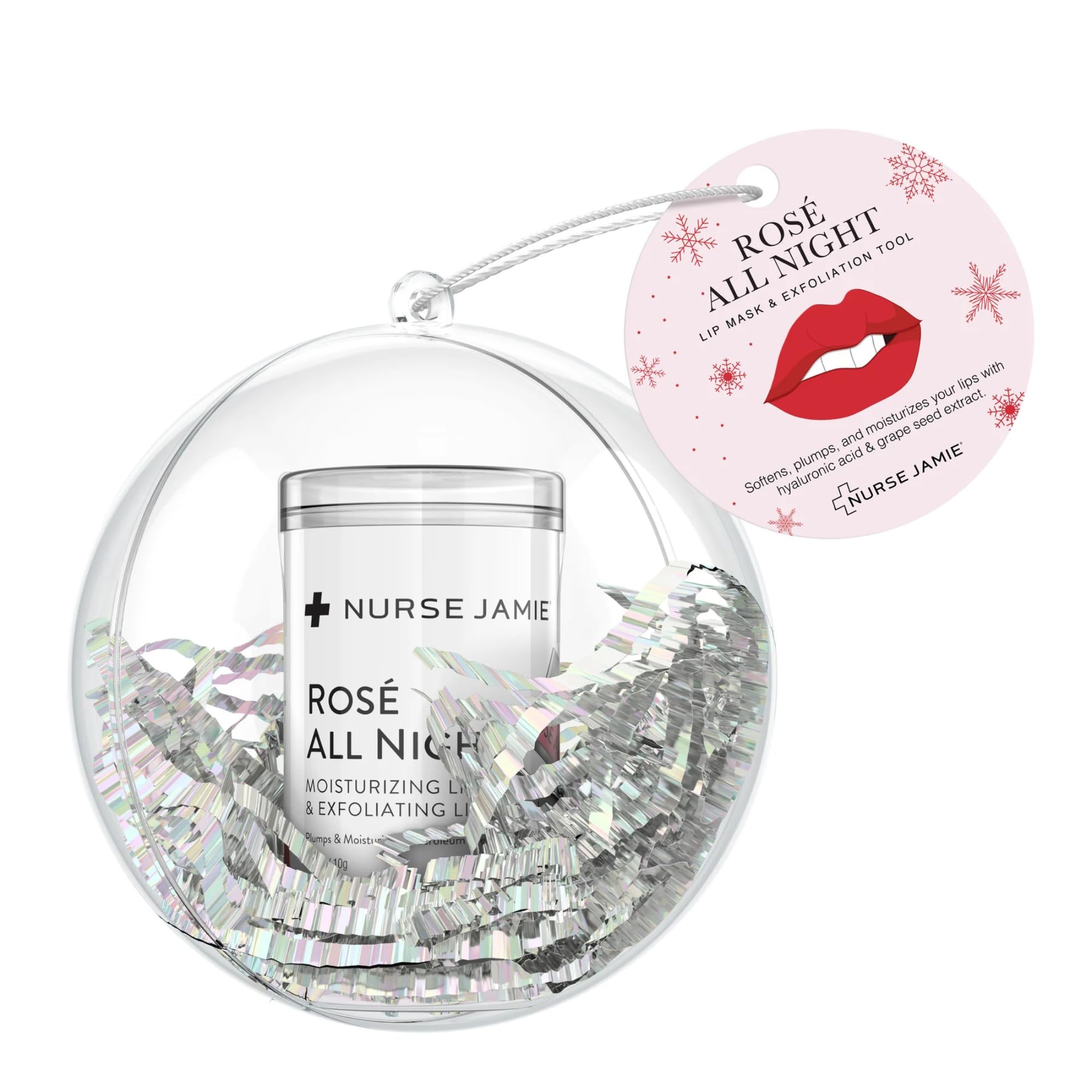 Nurse Jamie Ros   All Night - Moisturizing lip mask + Exfoliating Tool - Holiday Edition