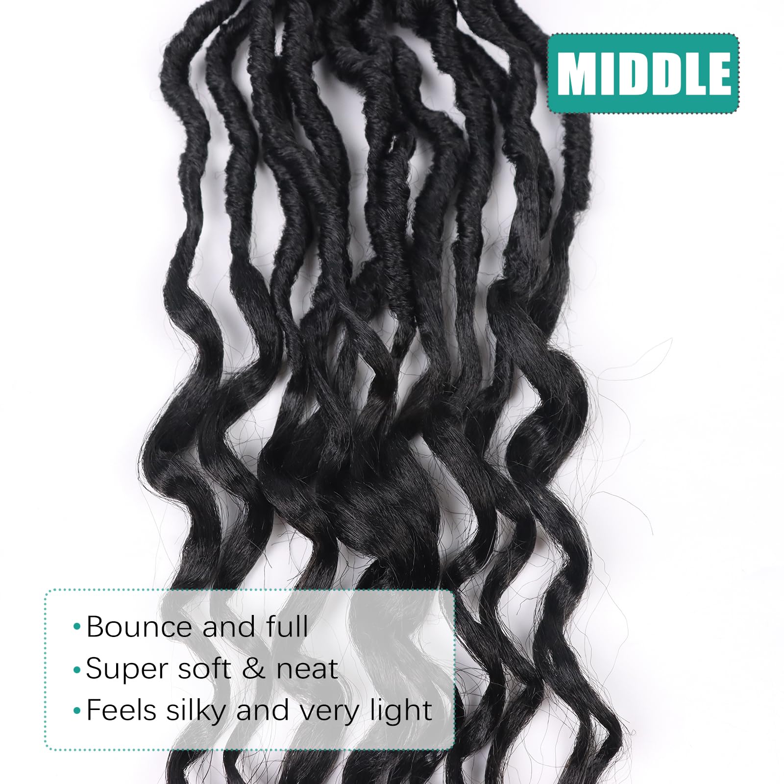 Deep Faux Locs Crochet Hair 10 Inch 8 Packs Goddess Locs Crochet Hair Soft Locs Crochet Braids With Curly Ends Pre Looped Deep W
