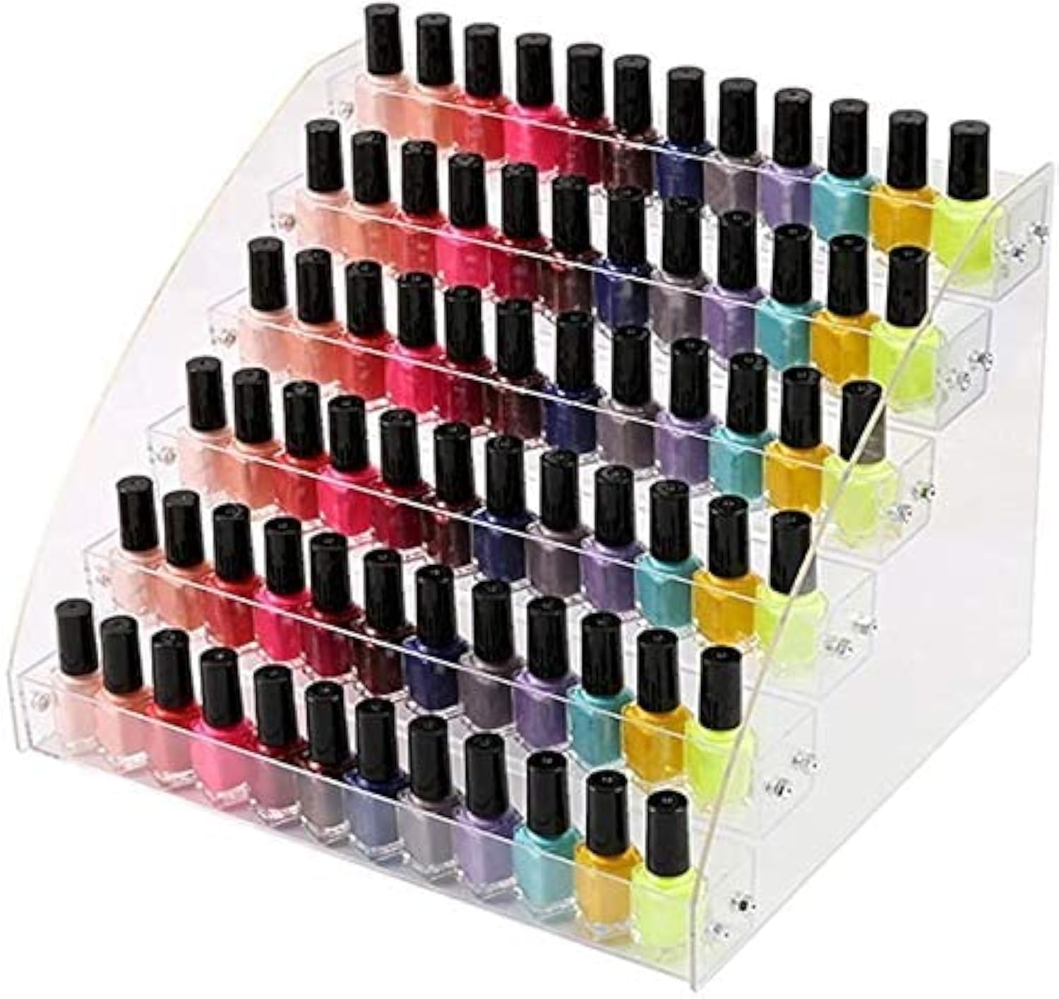 6 Tiers Acrylic Essential Oil Display Rack Nail Polish Organizer Plastic Collection Container for Paints Dropper Bottle Makeup T
