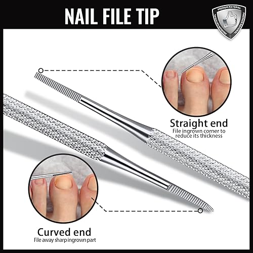 Ingrown Toenail Tools Kit, Ingrown Toenail Clippers, Ingrown Toenail File And Lifters, Teenitor Professional Nail Treatment Pedi