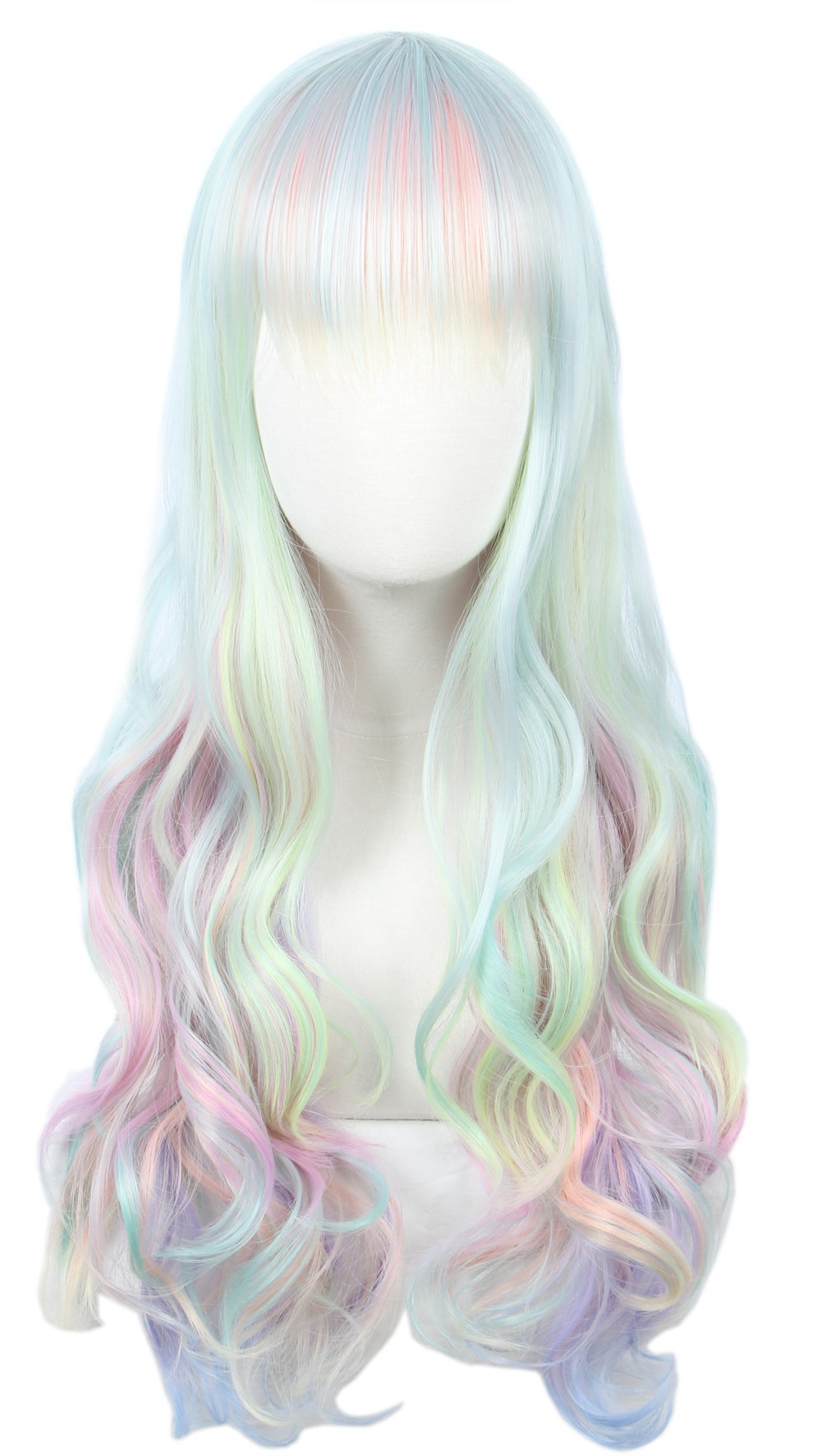 Linfairy Long Wave Ombre Cosplay Wig Halloween Costume Diamond Wig For Women