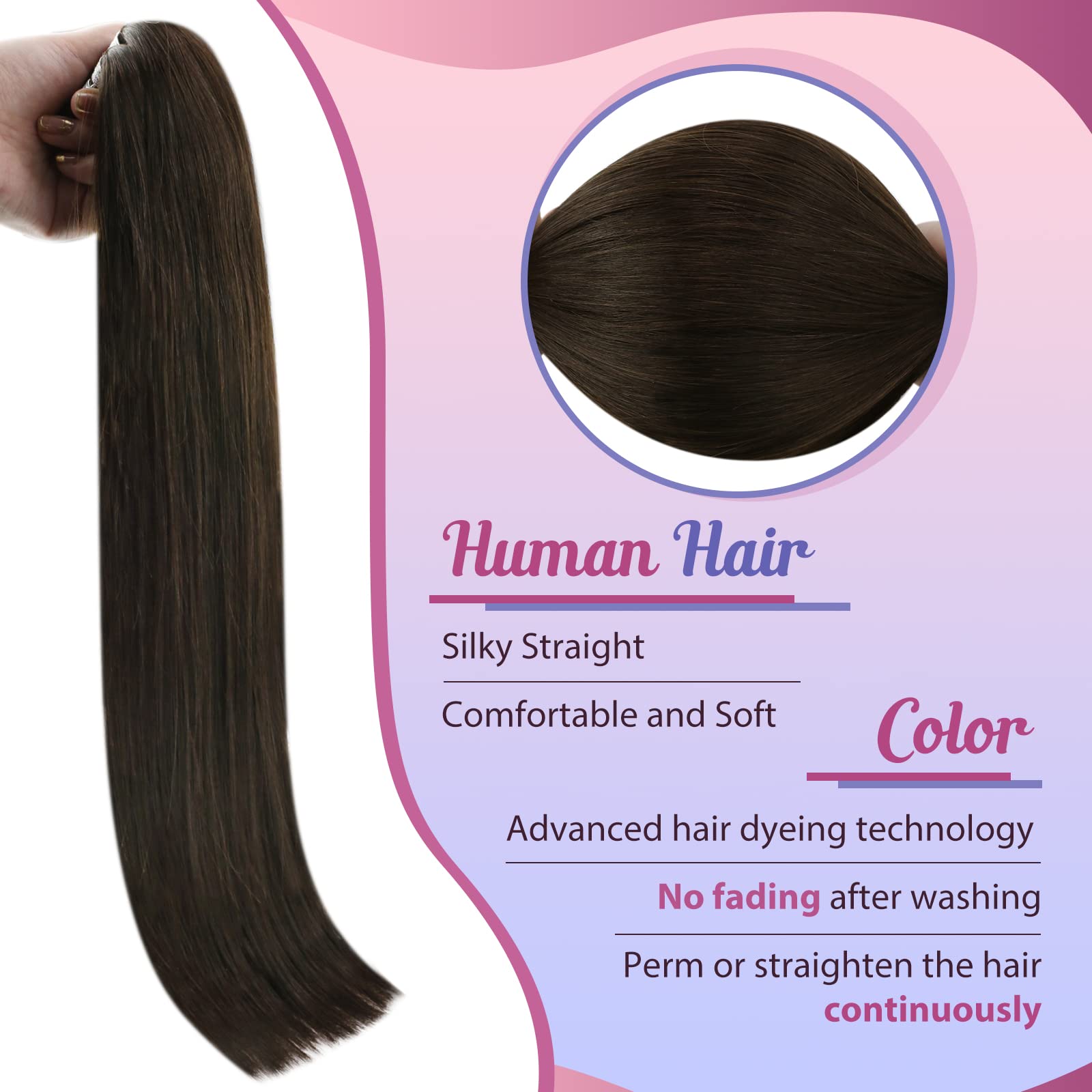 Sunny I Tip Extensions Real Human Hair Brown 60S Pre Bonded I Tip Natural Hair Extensions Darkest Brown ITips Hair Extensions So
