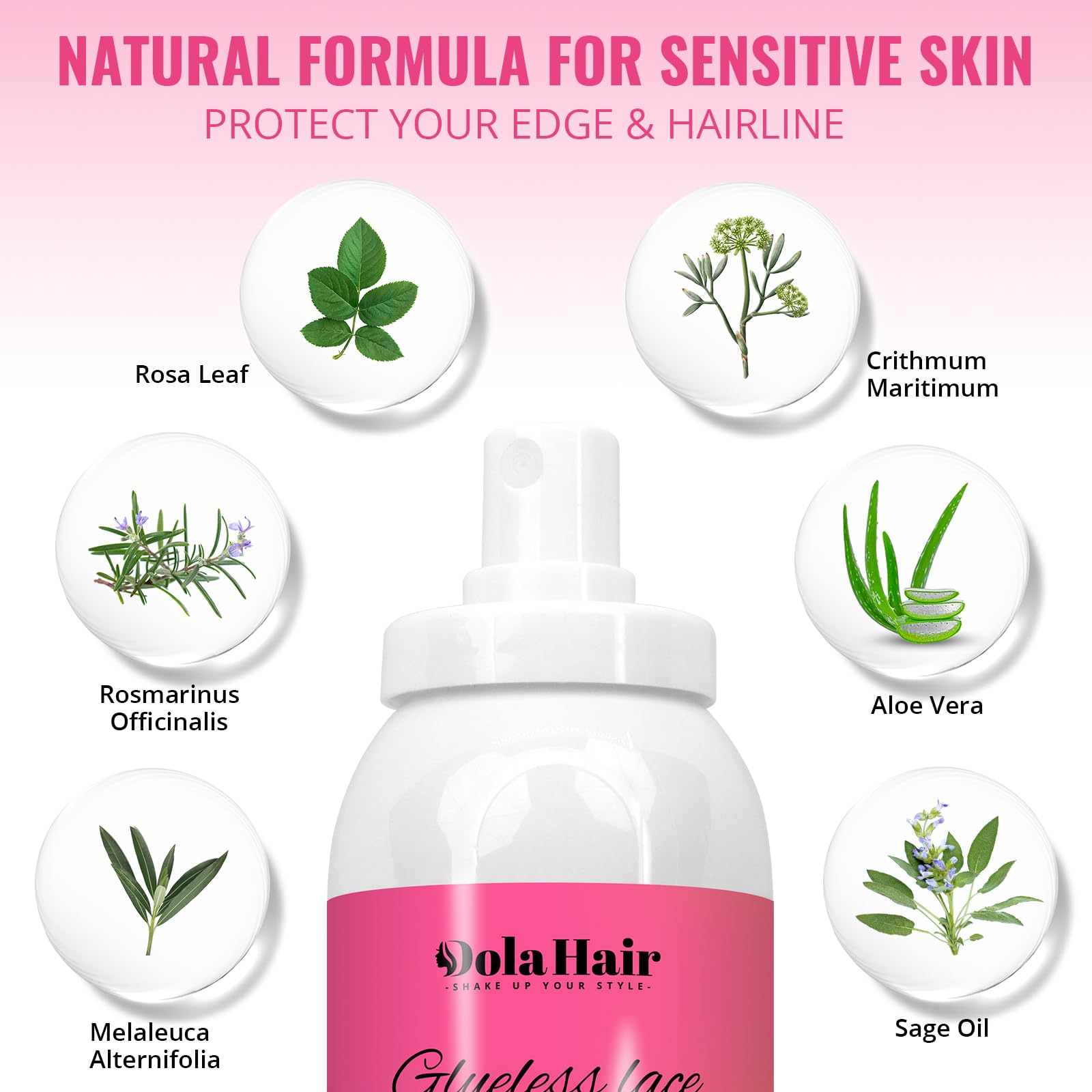 Dolahair Lace Melting Spray for GlueLess wigs lace bond melting spray Bond Adhesive Wig Glue Spray lace front melting spray for