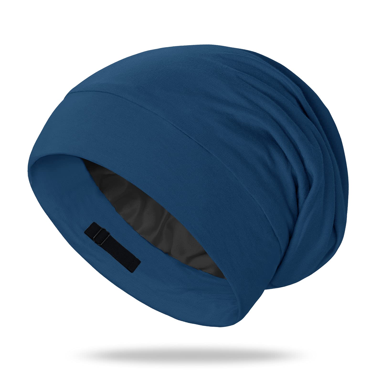 OLESILK Mulberry Silk Bonnet for Men, Mens Bonnet for Curly Hair, 100% Real Silk Hair Bonnet for Sleeping, Night Cap for Frizzy 