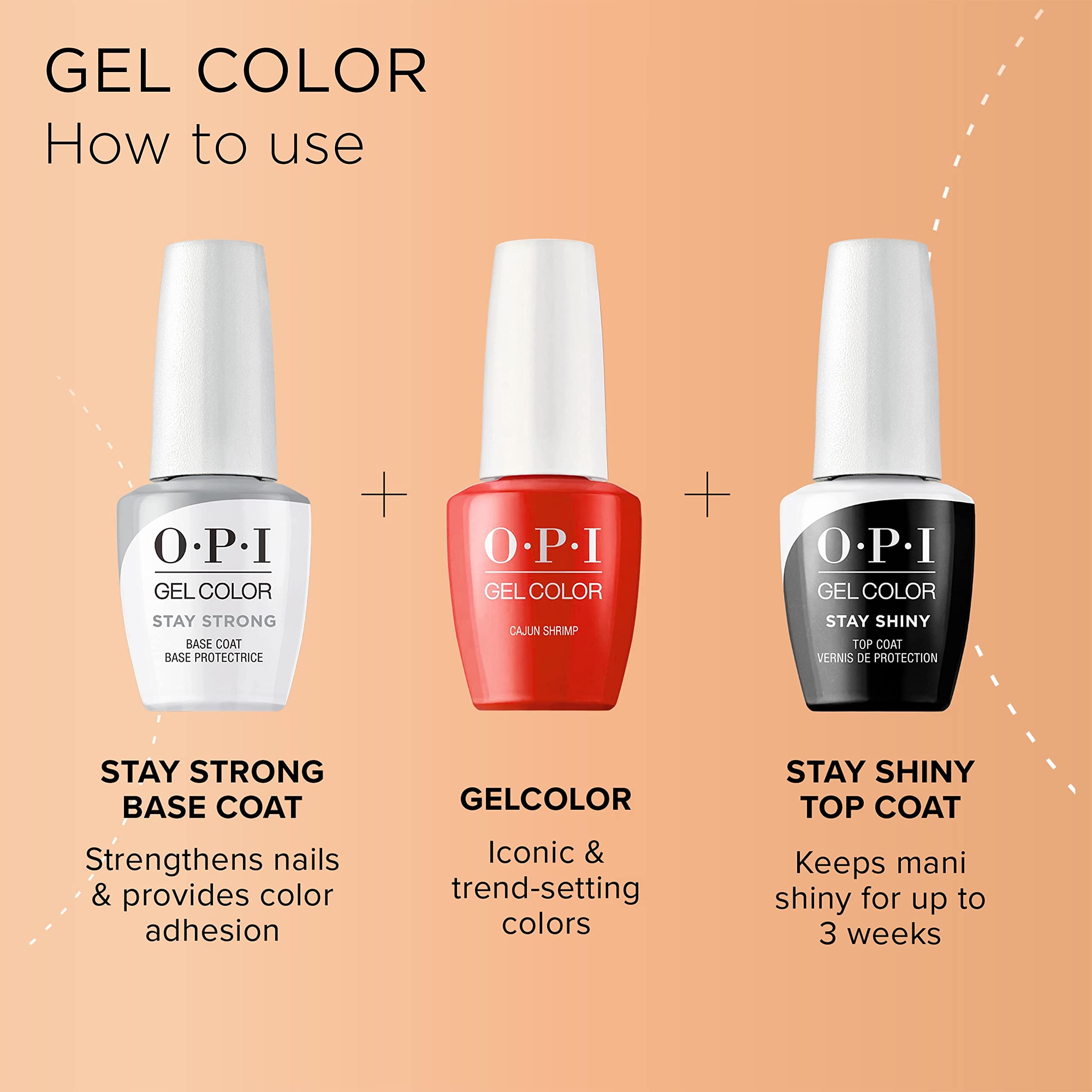 Opi Gelcolor, Tempura-Ture Is Rising, Orange Gel Nail Polish, Tokyo Collection, 05 Fl Oz