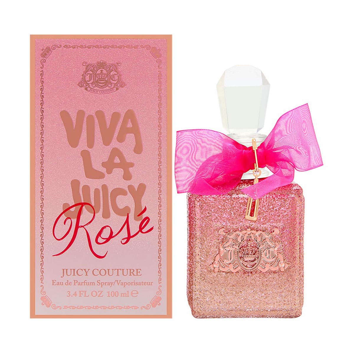 Womens Perfume by Juicy Couture, Viva La Juicy Rose, Eau De Parfum EDP Spray, 3.4 Fl Oz