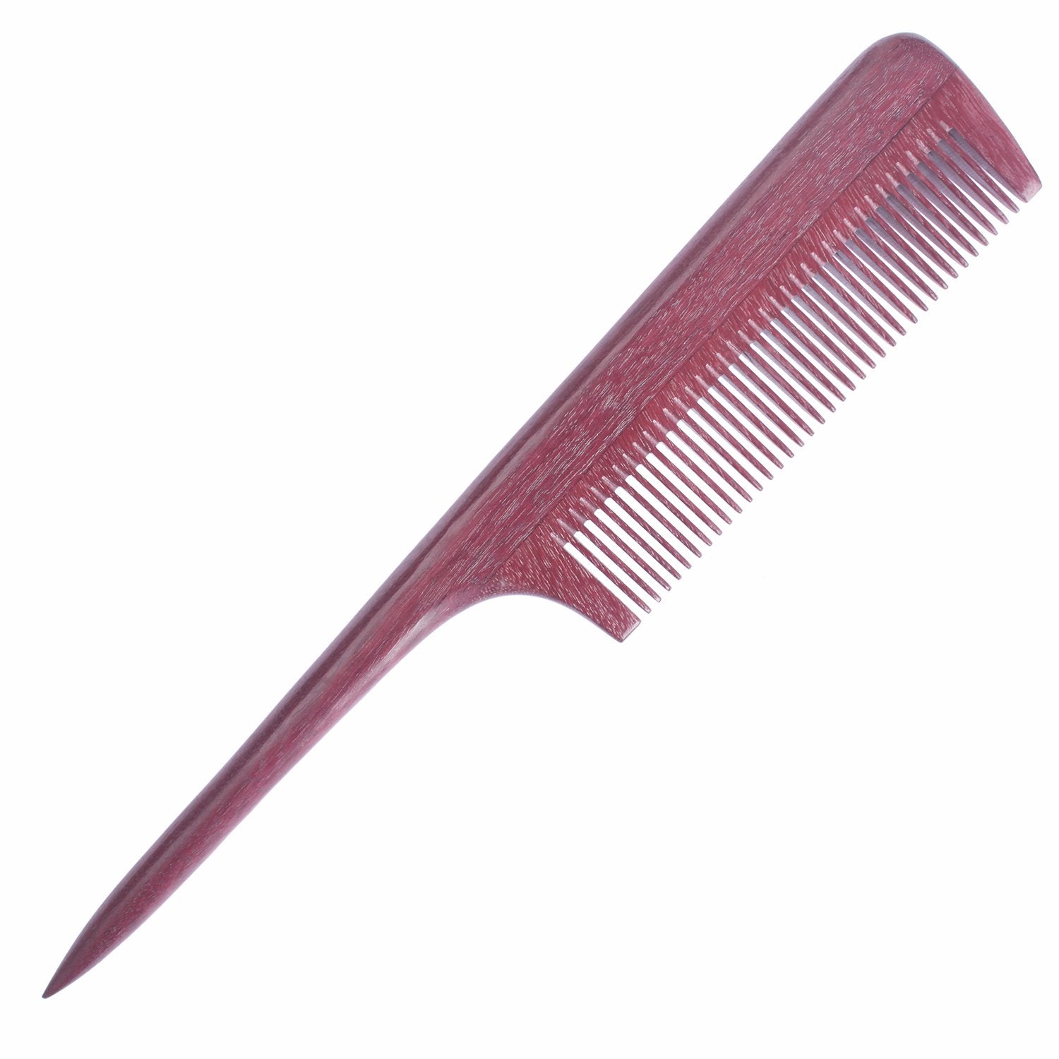 Breezelike Hair Combs - Fine Tooth Purpleheart Wooden Tail Comb - No Static Teasing Hair Comb For Women