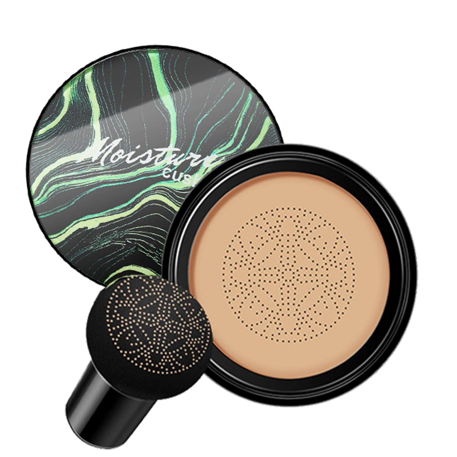Air Cushion Cc Cream Mushroom Head Foundation,Bb Cream Makeup Foundation,Moisturizing Concealer,Long Lasting Full Coverage Water