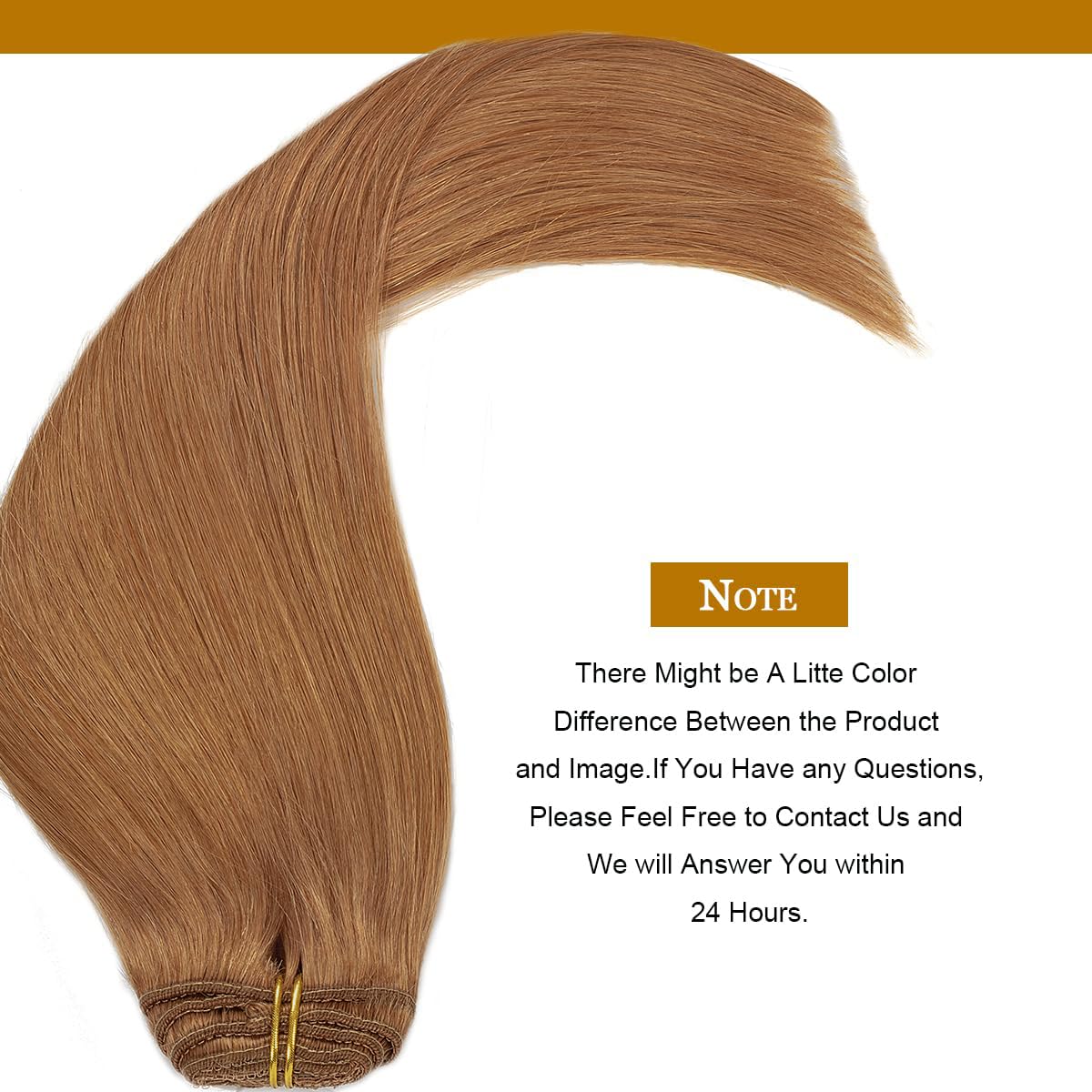 Loxxy 22 Inch Clip In Hair Extensions Human Hair Thick Silky Straight Clip In Double Weft #30 Auturn Blonde Brazilian Human Hair