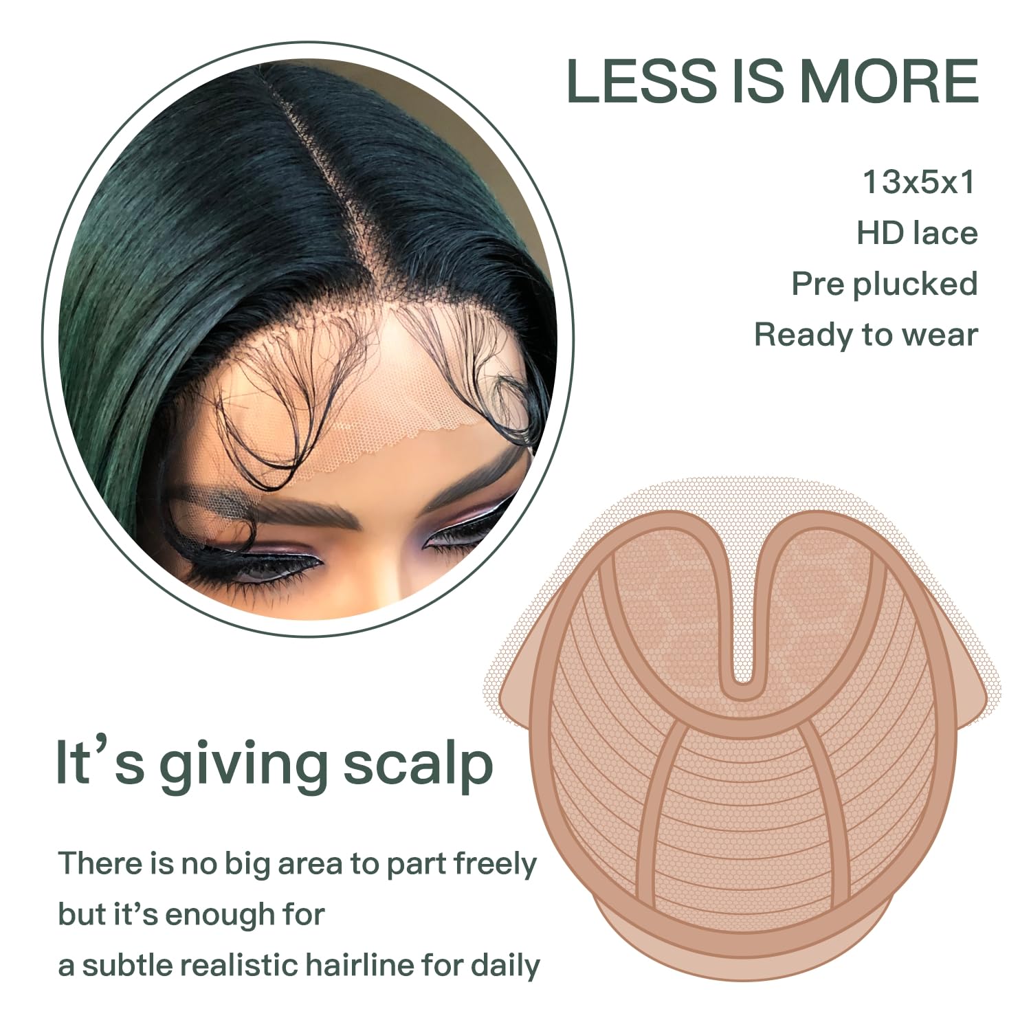 Brownbomb Straight Lace Front Wig Pre Plucked, Synthetic Lace Front Wig Pre Plucked, Hd Glueless Wigs 13X5X1 Lace Wigs For Women