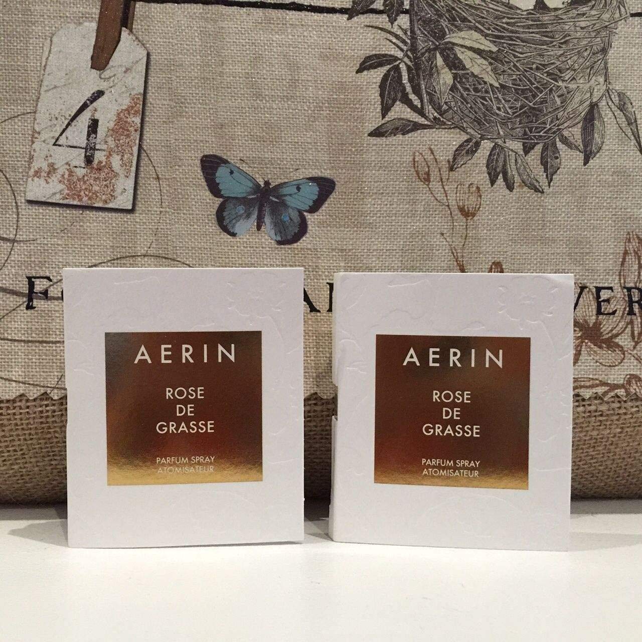 Lot Of 2 Aerin Rose De Grasse Parfum 07 Oz  2 Ml Travel Mini Spray