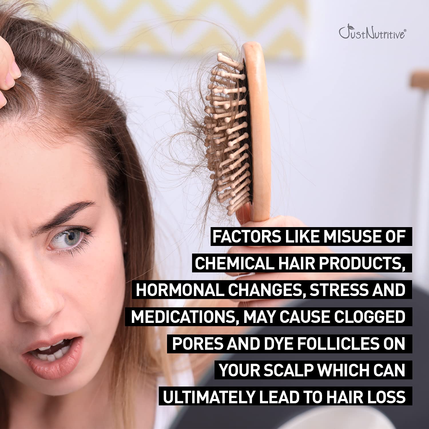 Grow New Hair Treatment | Hair Regrowth Oil | Natural Hair Care | Hair Growth Treatment For Men and Women | Just Nutritive | 4 O
