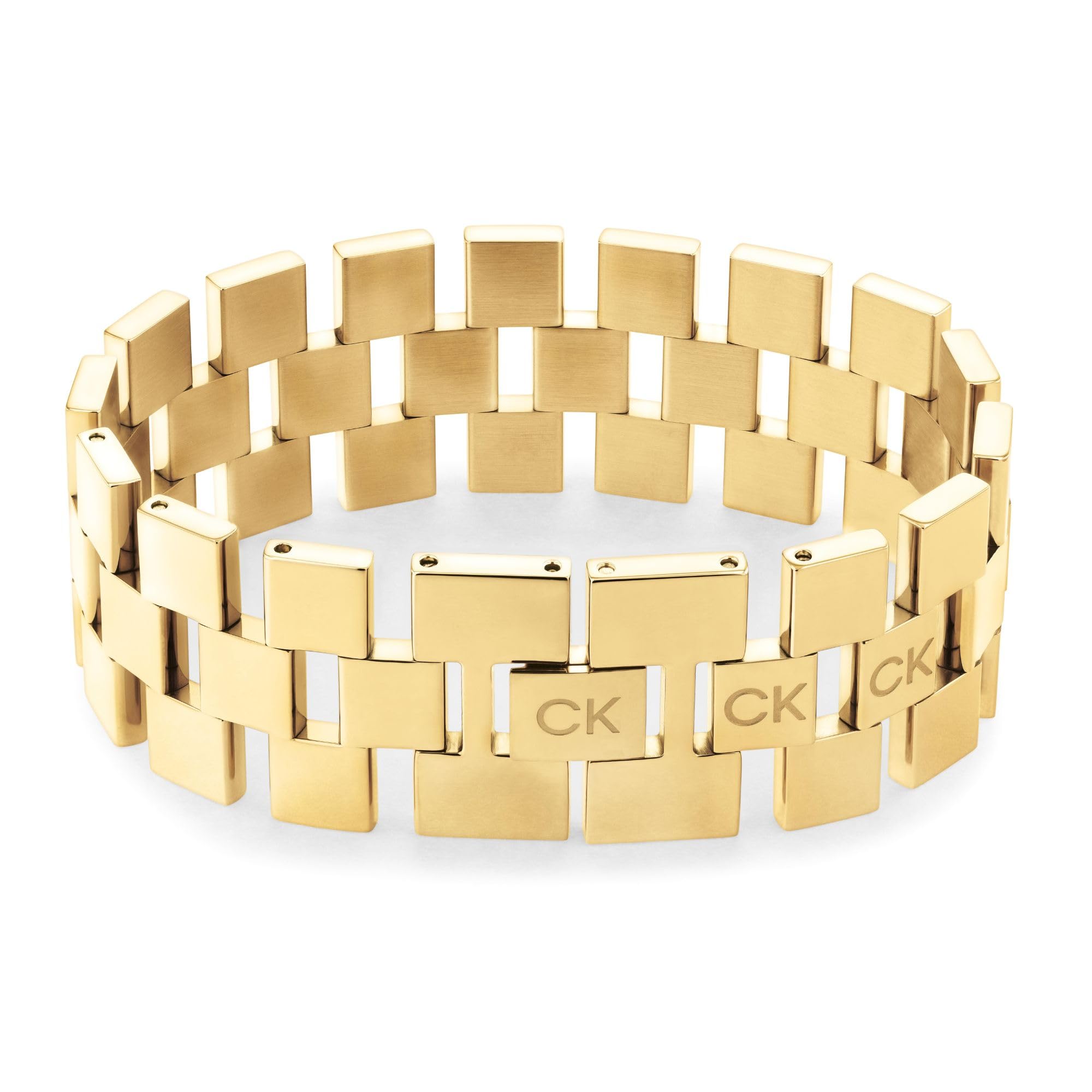 Calvin Klein Jewelry Womens Link Bracelet Color: Gold Plated (Model: 35000244)
