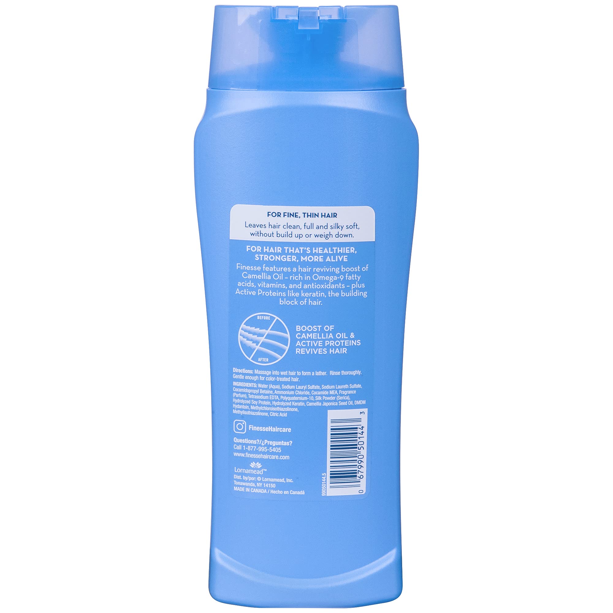 Finesse Volumize + Strengthen Volumizing Shampoo, 13 Oz (Pack Of 6), Add Volume & Strength To Thin Or Fine Hair For Fuller Looki