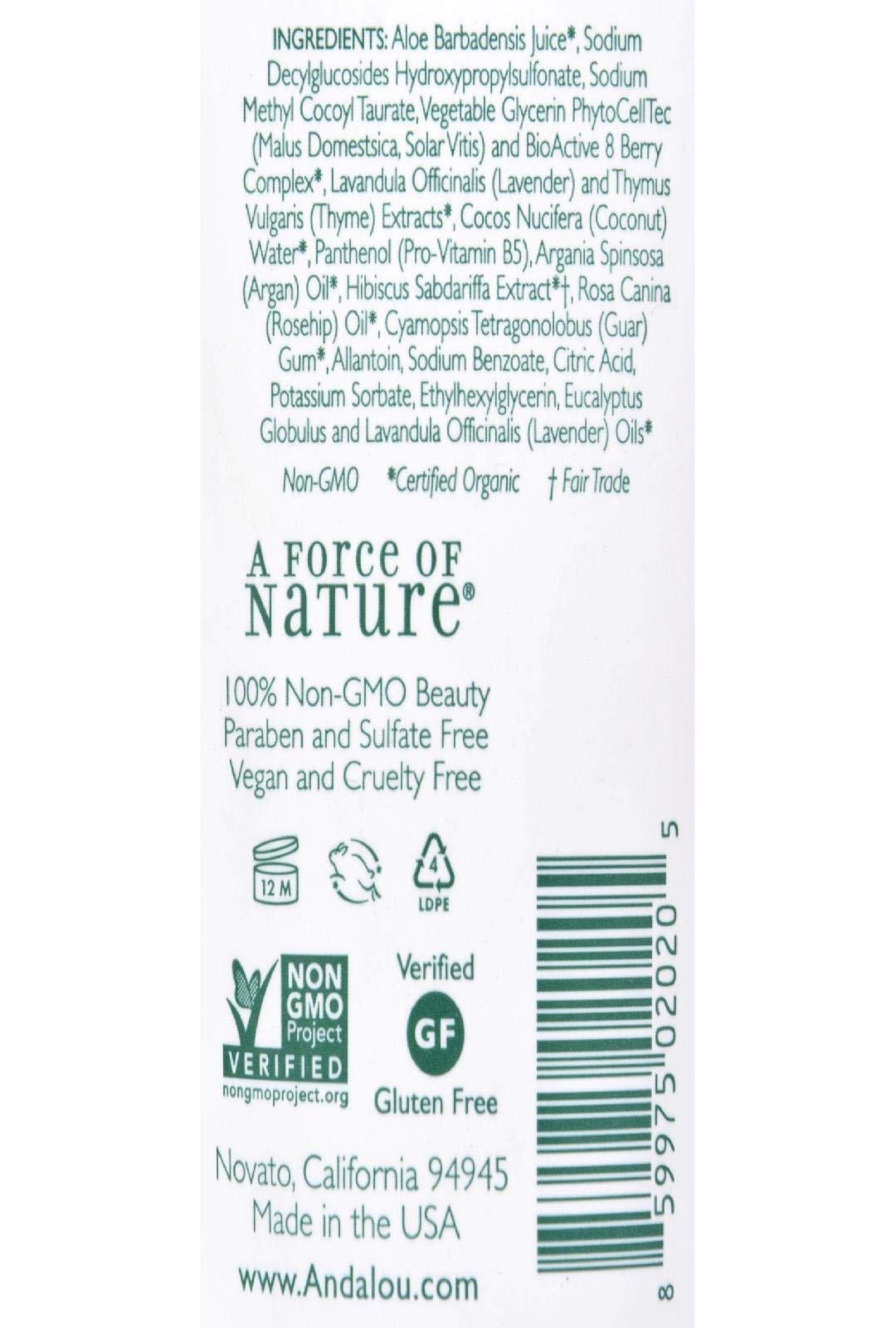 Andalou Naturals Lavender Thyme Refreshing Shower Gel, 8.5 Ounce