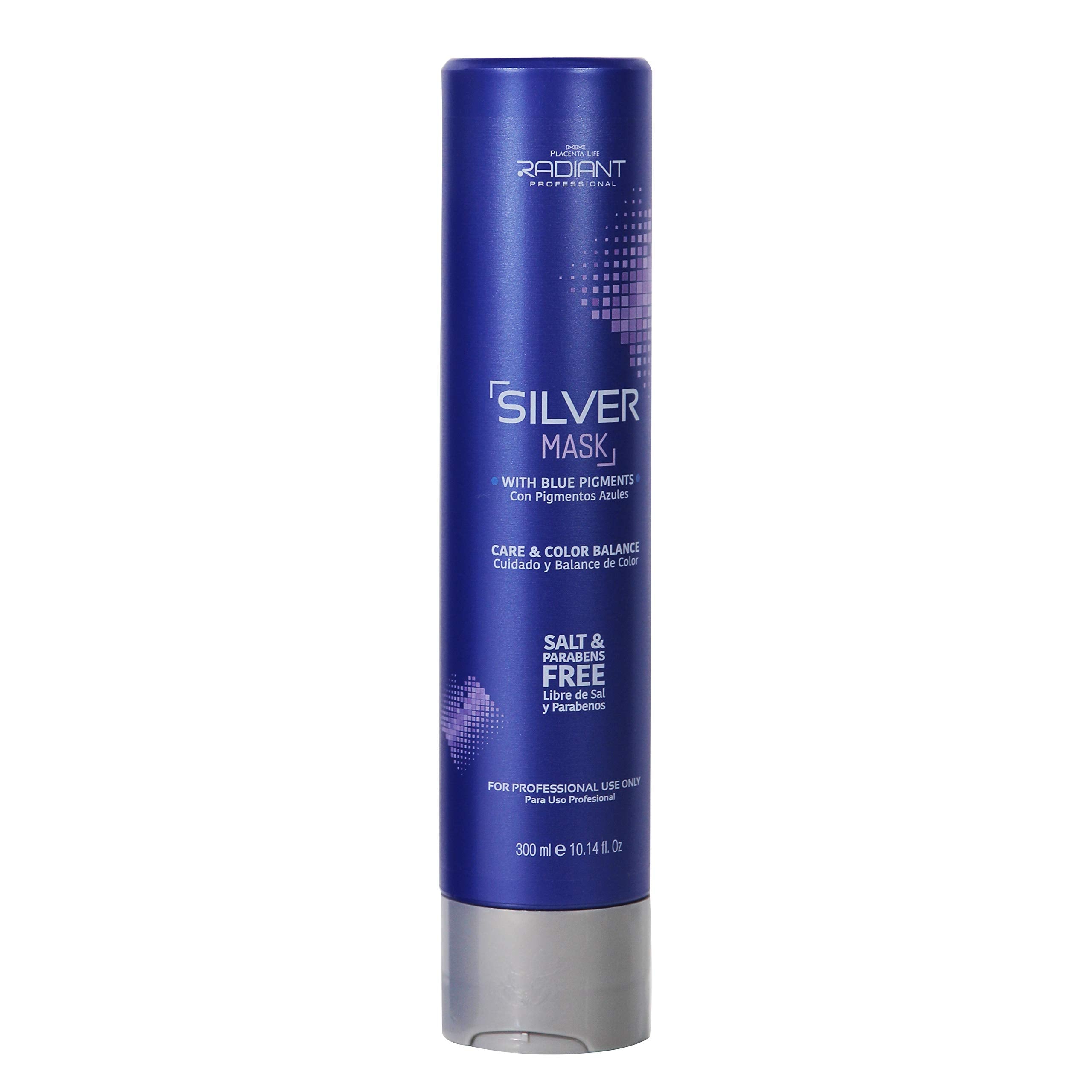 PLACENTA LIFE Radiant Professional Silver MaskSalt & Parabens Free 300 ml/10.14 fl.oz (Silver Mask)