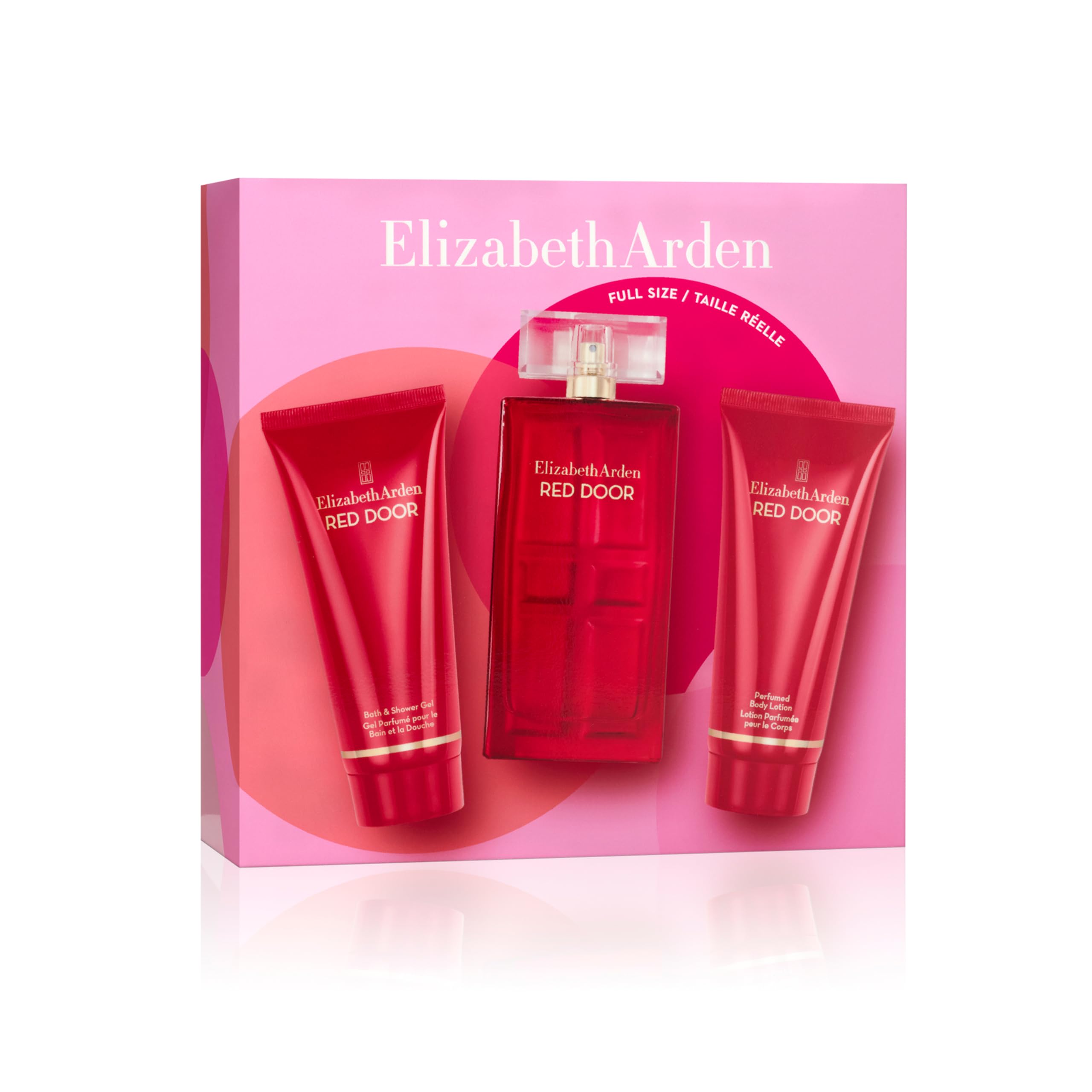 Elizabeth Arden Red Door Women'S 3-Piece Fragrance Perfume Gift Set, Includes Eau De Toilette Spray, Body Lotion, & Bath Shower