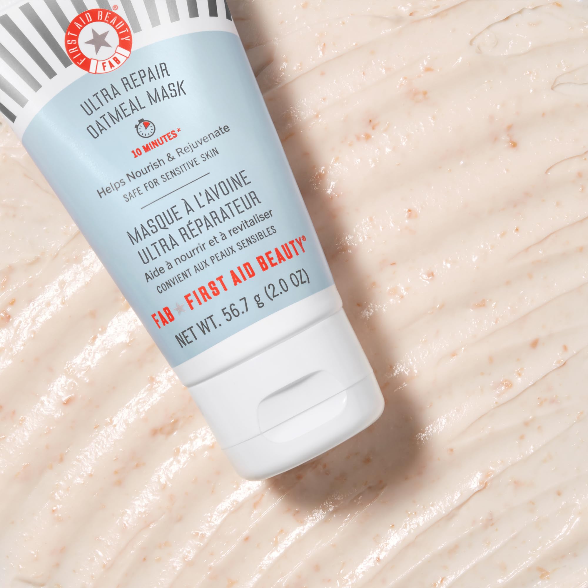 First Aid Beauty Ultra Repair Instant Oatmeal Mask - Hydrating Mask to Help Calm and Soothe Skin - 2 oz.