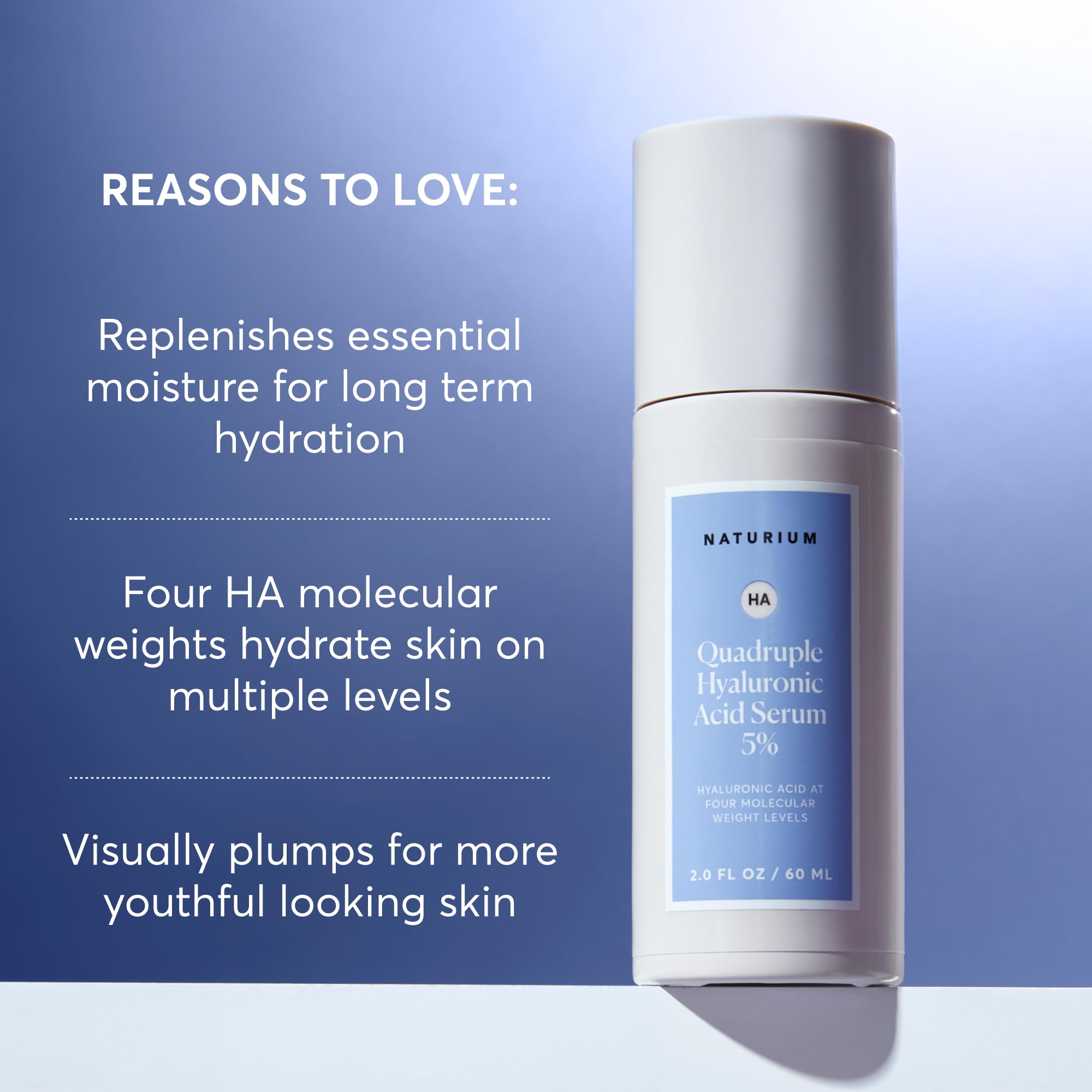 Naturium Quadruple Hyaluronic Acid Serum 5% Jumbo, Hydrating & Plumping Face Serum, Anti-Aging & Moisturizing Skin Care, Fragran