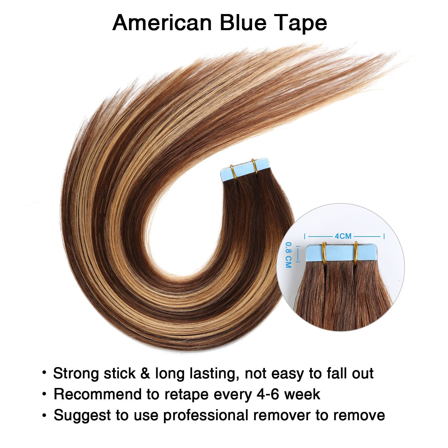 Suyya Tape In Hair Extensions Human Hair 50G/Pack 20Pcs Straight Seamless Skin Weft Tape In Real Hair Extensions Ombre Balayage