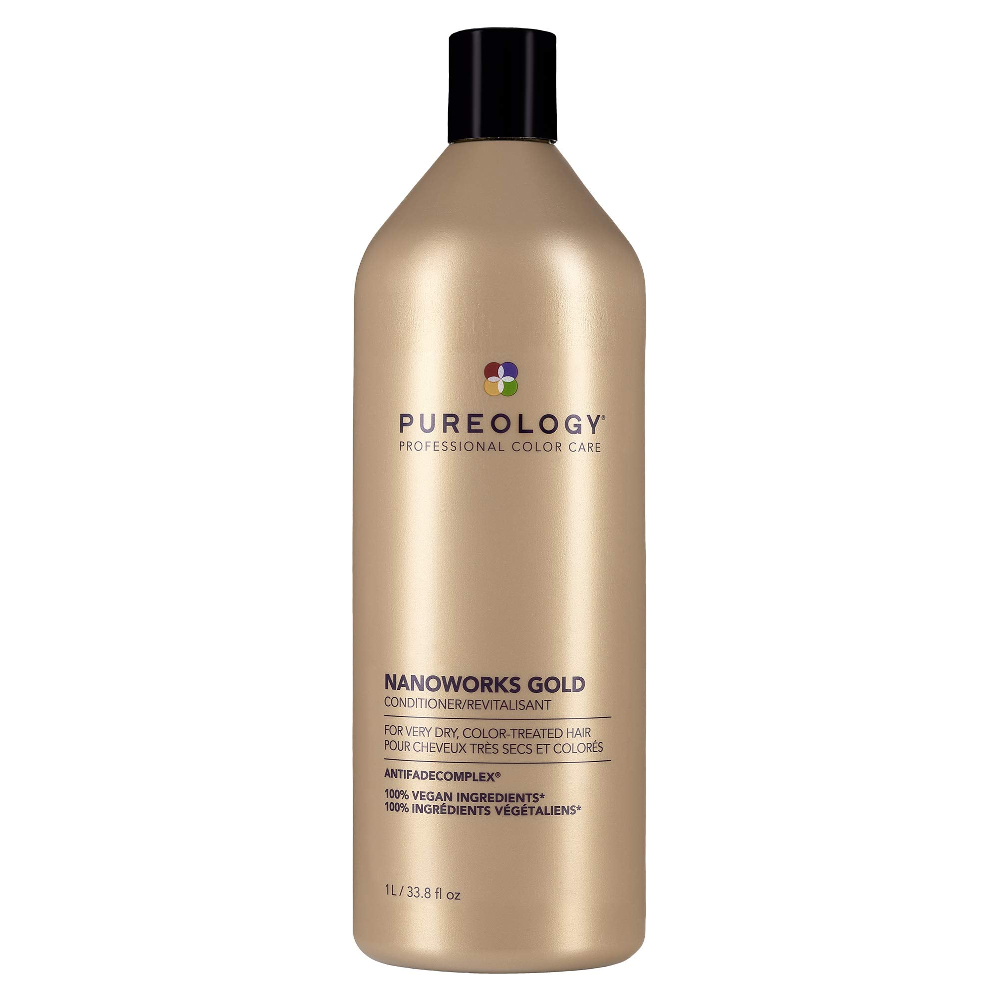 Pureology Nanoworks Gold Conditioner | For Very Dry, Color-Treated Hair | Restores & Strengthens Hair | Sulfate-Free | Vegan | U
