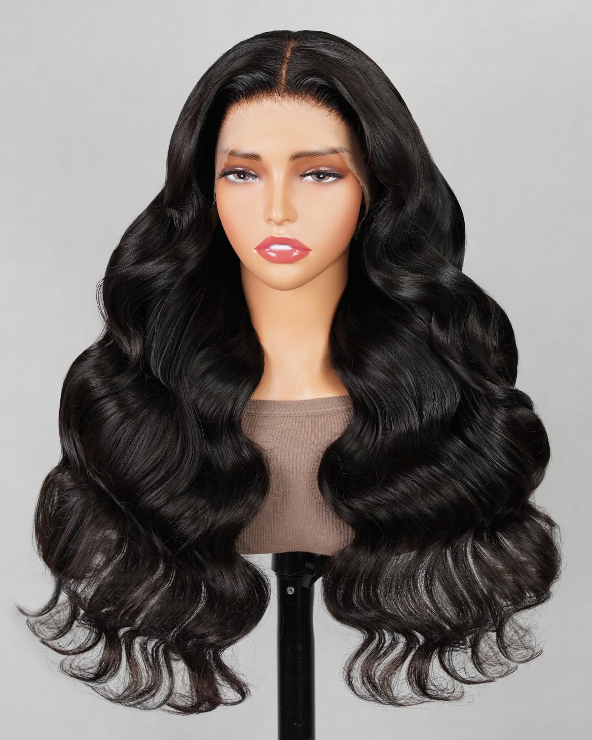 MEGALOOK 30 Inch Lace Front Wig Human Hair Pre Plucked Body Wave Lace Front Wigs Human Hair 13x4 HD Front Wig Human Hair 220% De