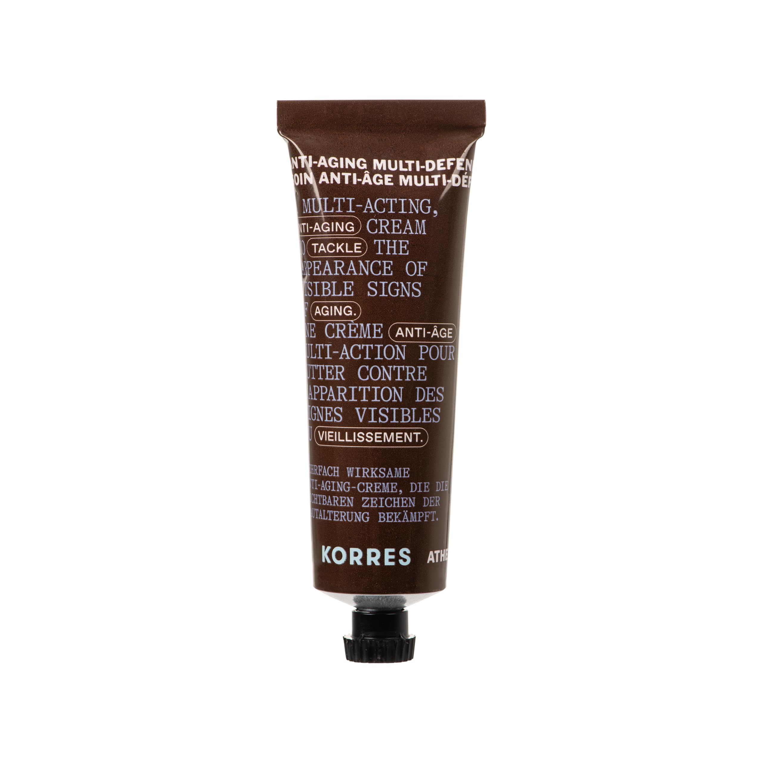 KORRES Athenian Grooming Anti-Ageing Face & Eye Cream with Achillea Millefolium & Baobab Leaf Extracts, Reduces Fine Lines, Smoo