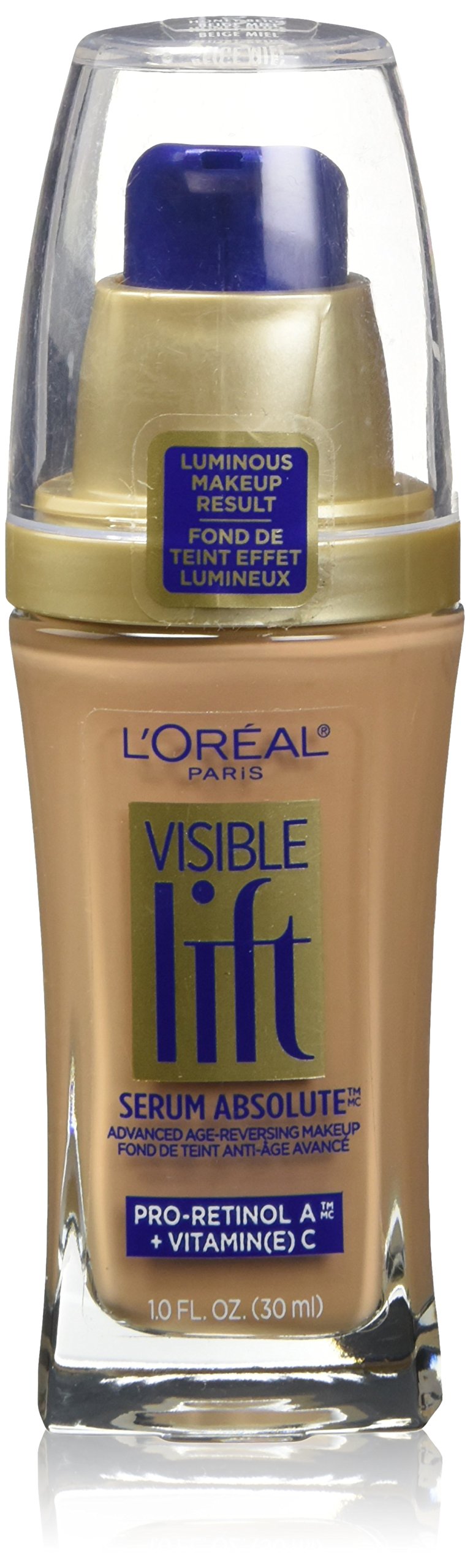 LOral Paris Visible Lift Serum Absolute Foundation, Honey Beige, 1 fl. oz.