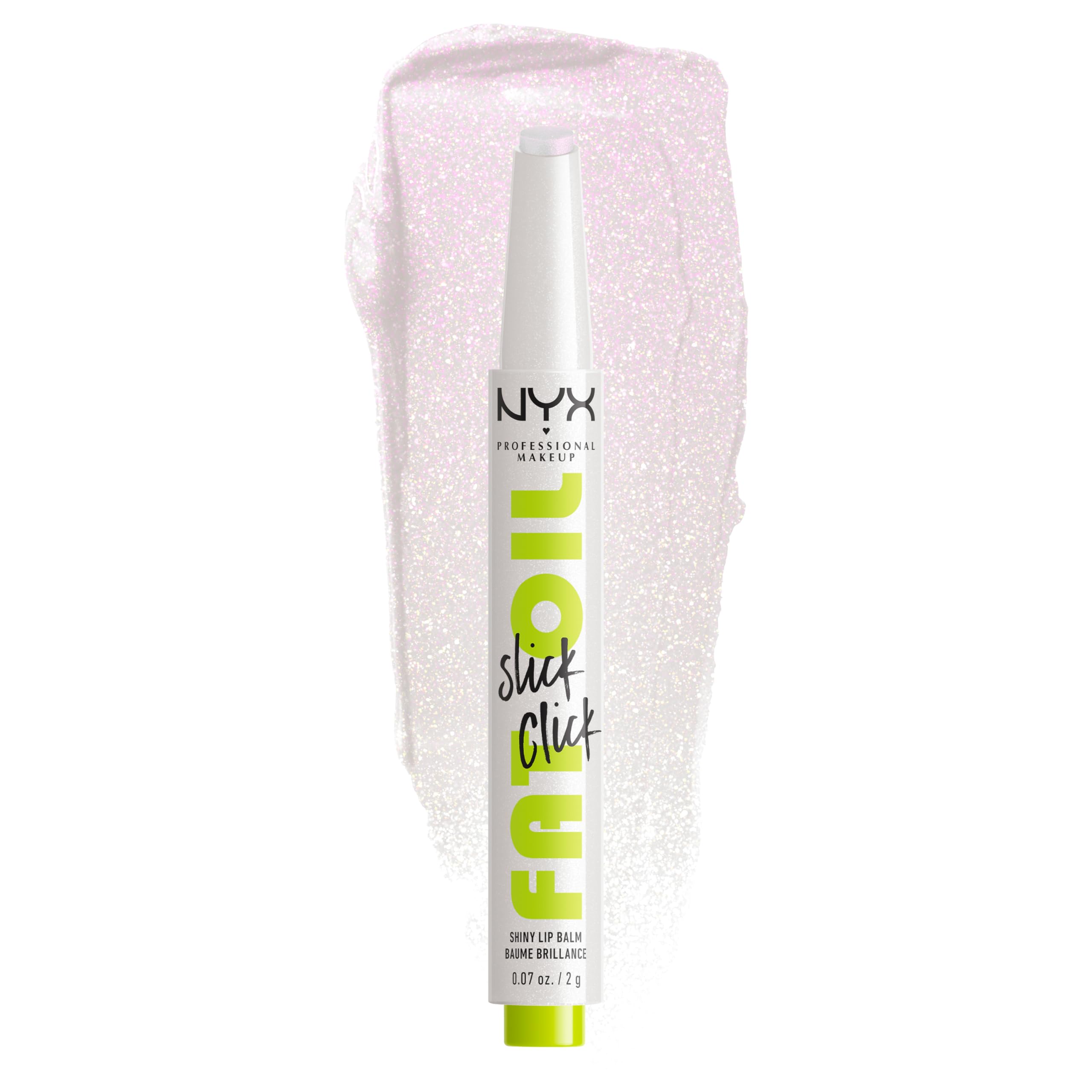 NYX PROFESSIONAL MAKEUP Fat Oil Slick Click, Lightweight, Buildable, Pigmented Vegan Lip Balm  Main Character