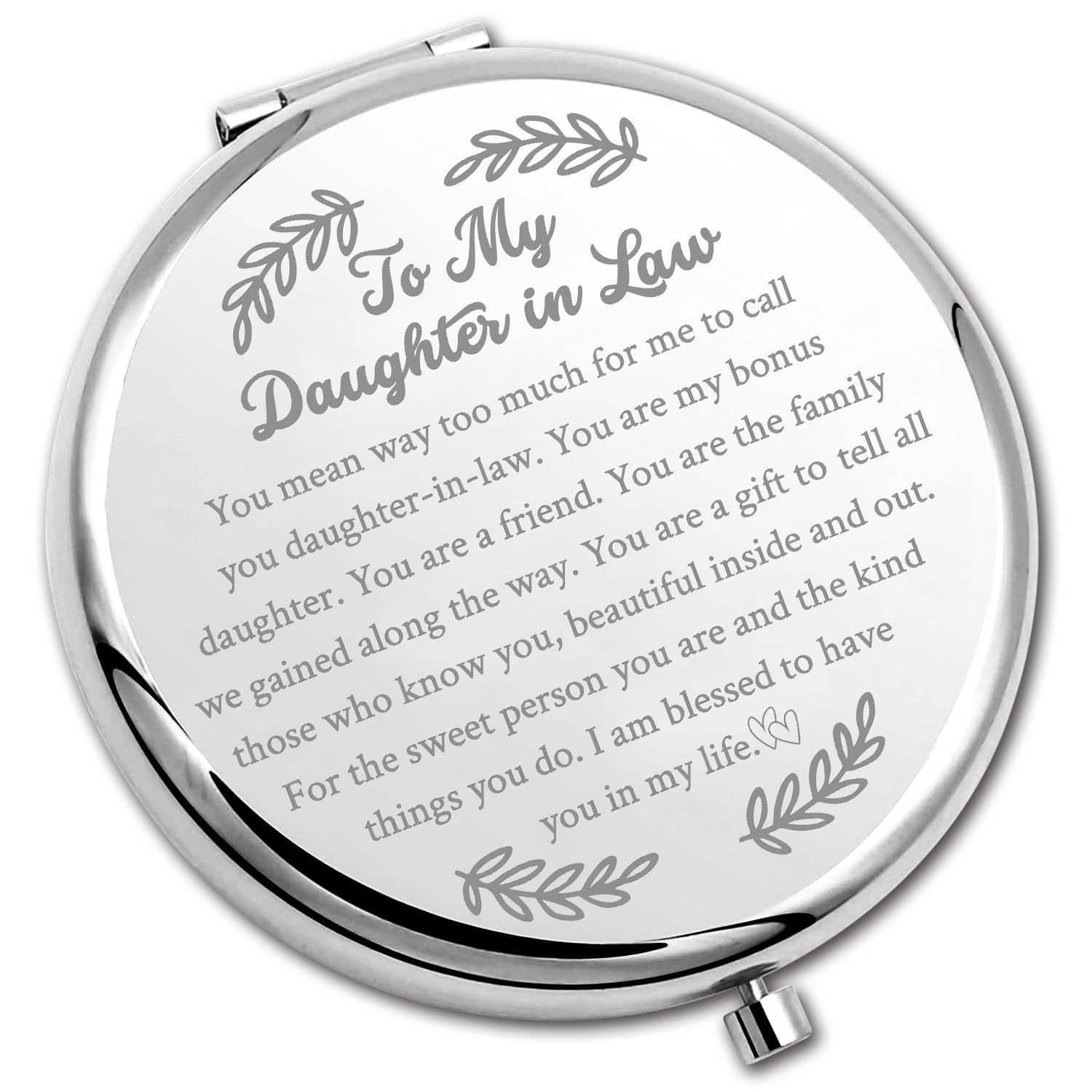 Pliti Daughter In Law Compact Mirror From Mother In Law Father In Law To My Daughter In Law Wedding Pocket Mirror (Daughter In L