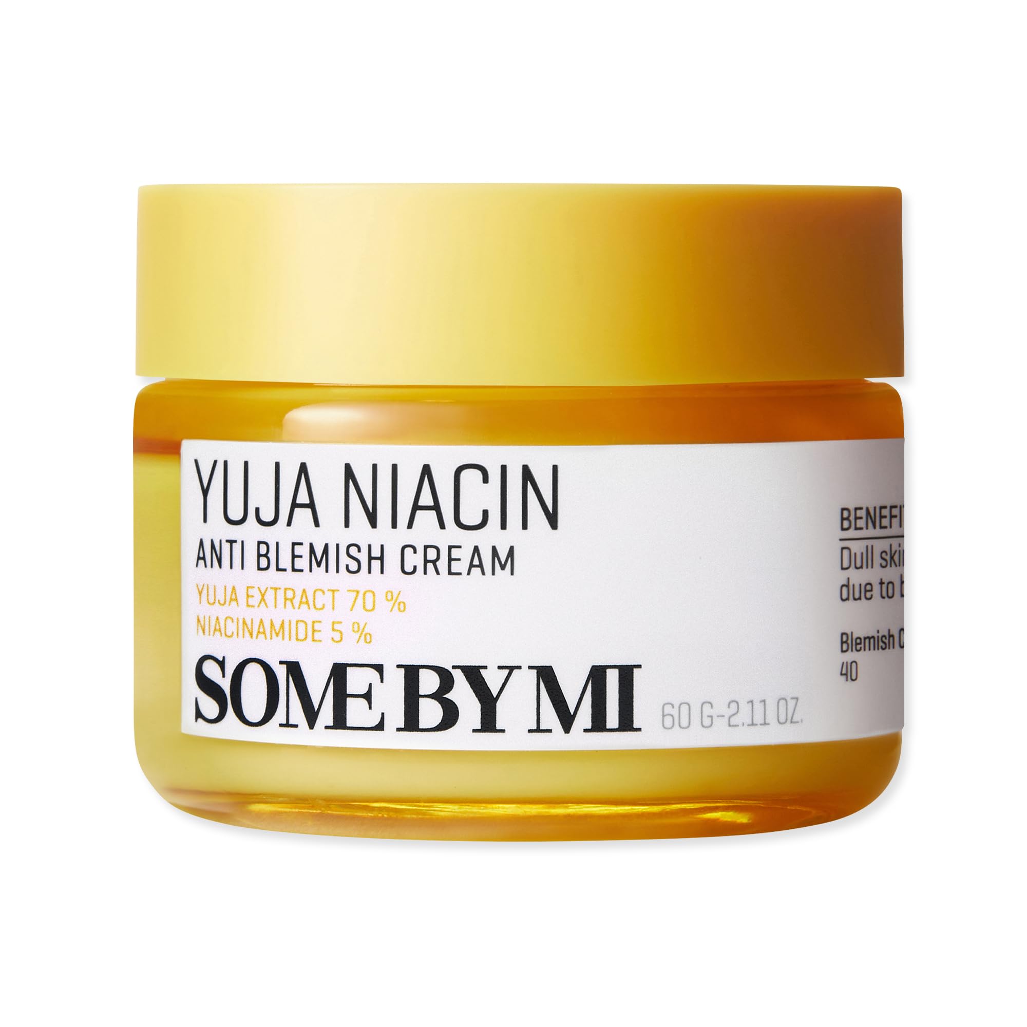 Some By Mi Yuja Niacin Anti Blemish Cream - 2.02Oz, 60Ml - Daily Face Moisturizer Made From 5% Niacinamide - Advanced Skin Brigh