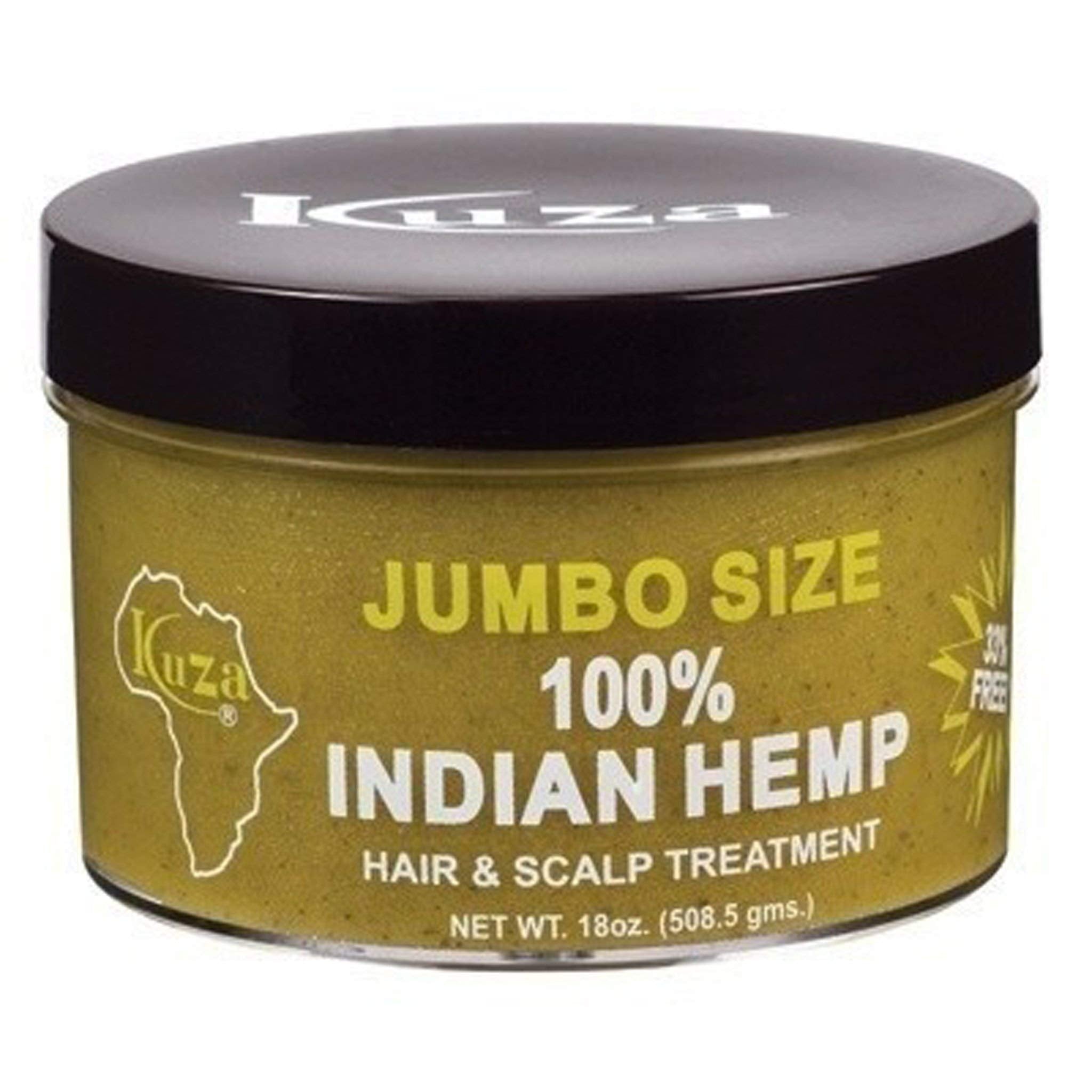 Kuza Indian Hemp Jumbo Hair & Scalp Treatment 18 Oz. - Smooth, Soften & Moisturize
