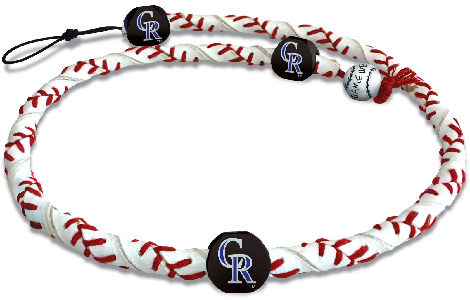 MLB Colorado Rockies Classic Frozen Rope Baseball Necklace