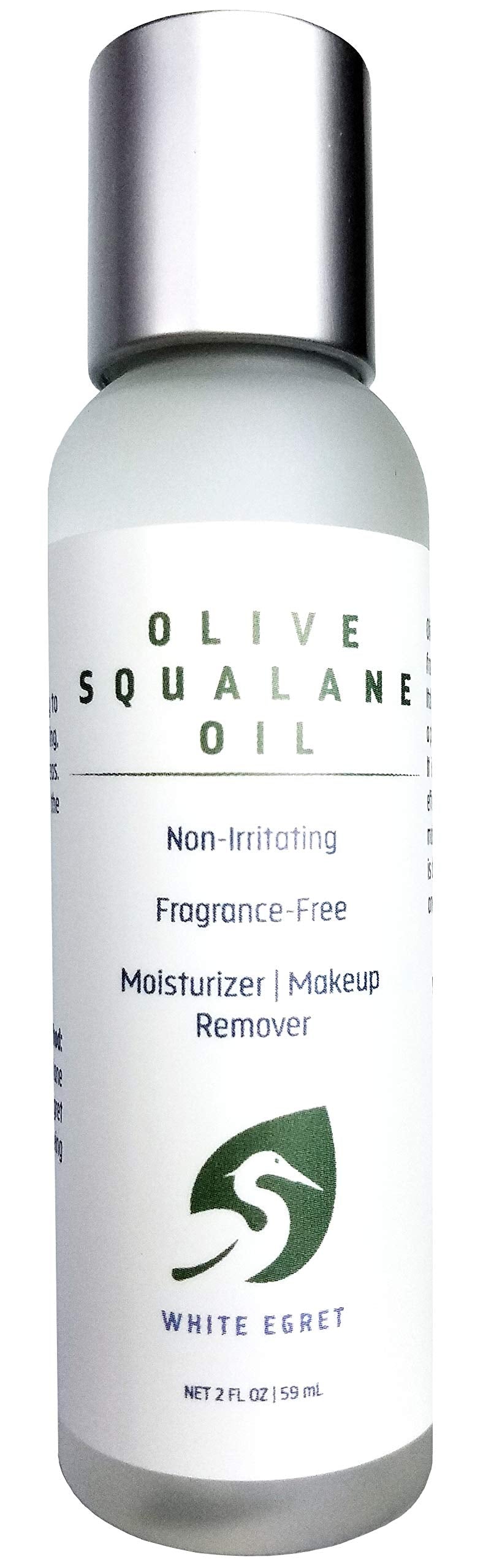WHITE EGRET Olive Squalane Oil, 2-Ounce