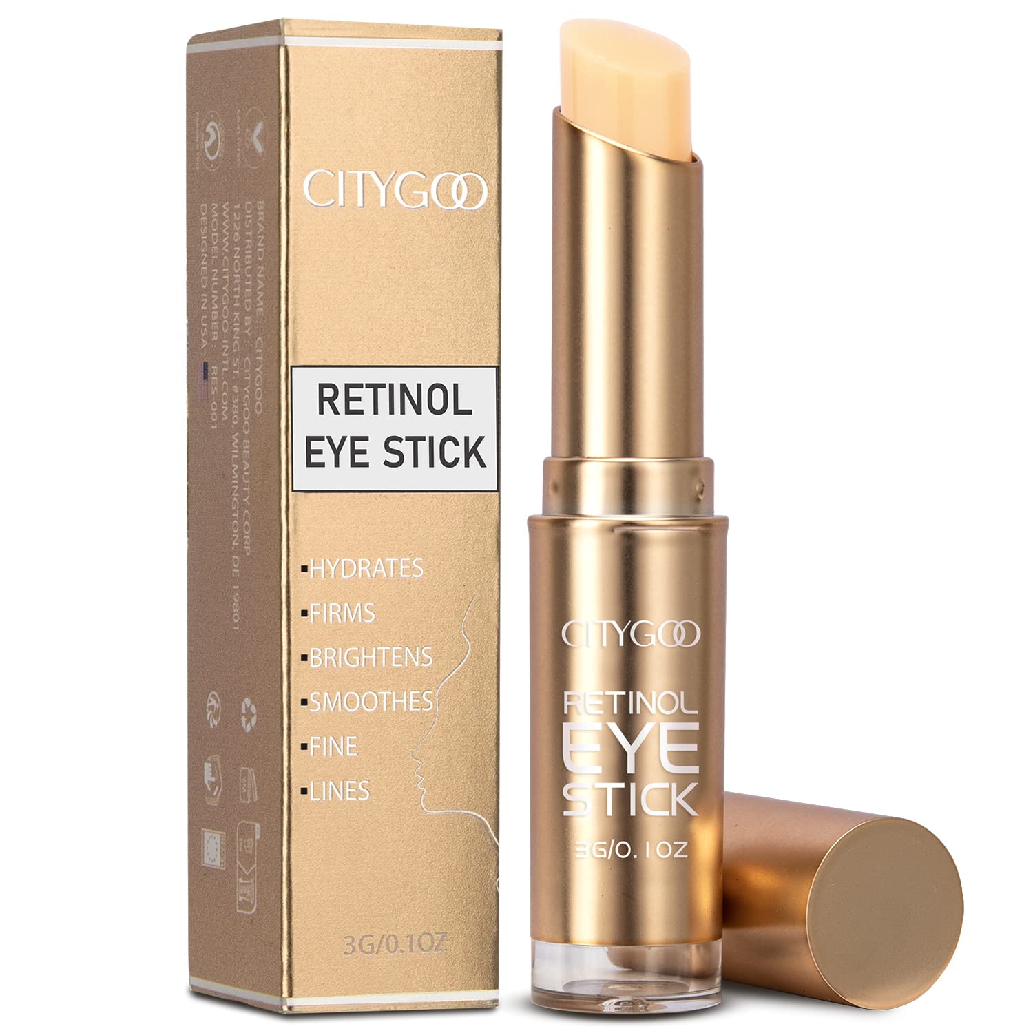 Retinol Eye Stick With Collagen, Hyaluronic Acid For Dark Circle, Wrinkles In 3-4 Weeks, Under Eye Cream Anti Aging, For Puffine