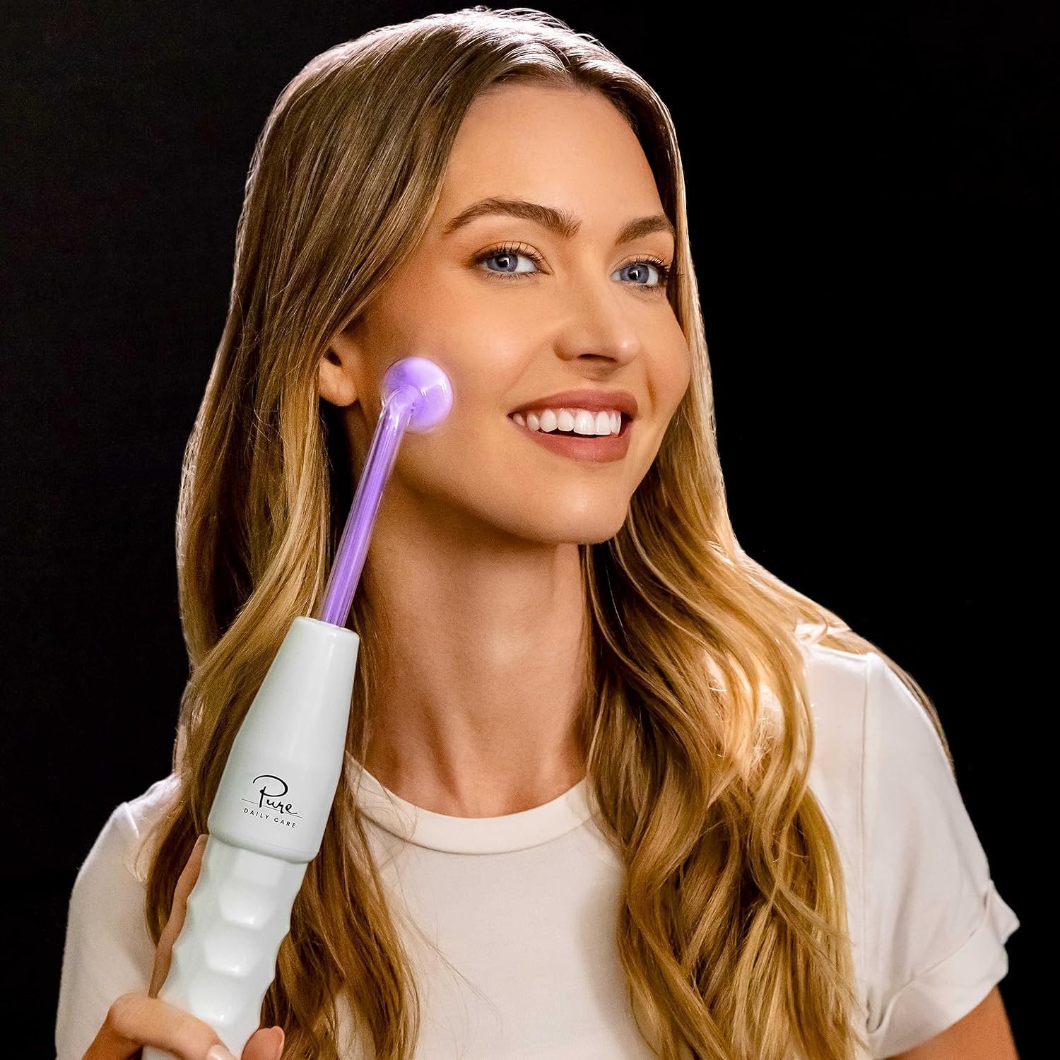 NuDerma Clinical Skin Therapy Wand - Portable Skin Therapy Machine w 6 Fusion Neon + Argon Wands - Anti Aging - Clarifying - Ski