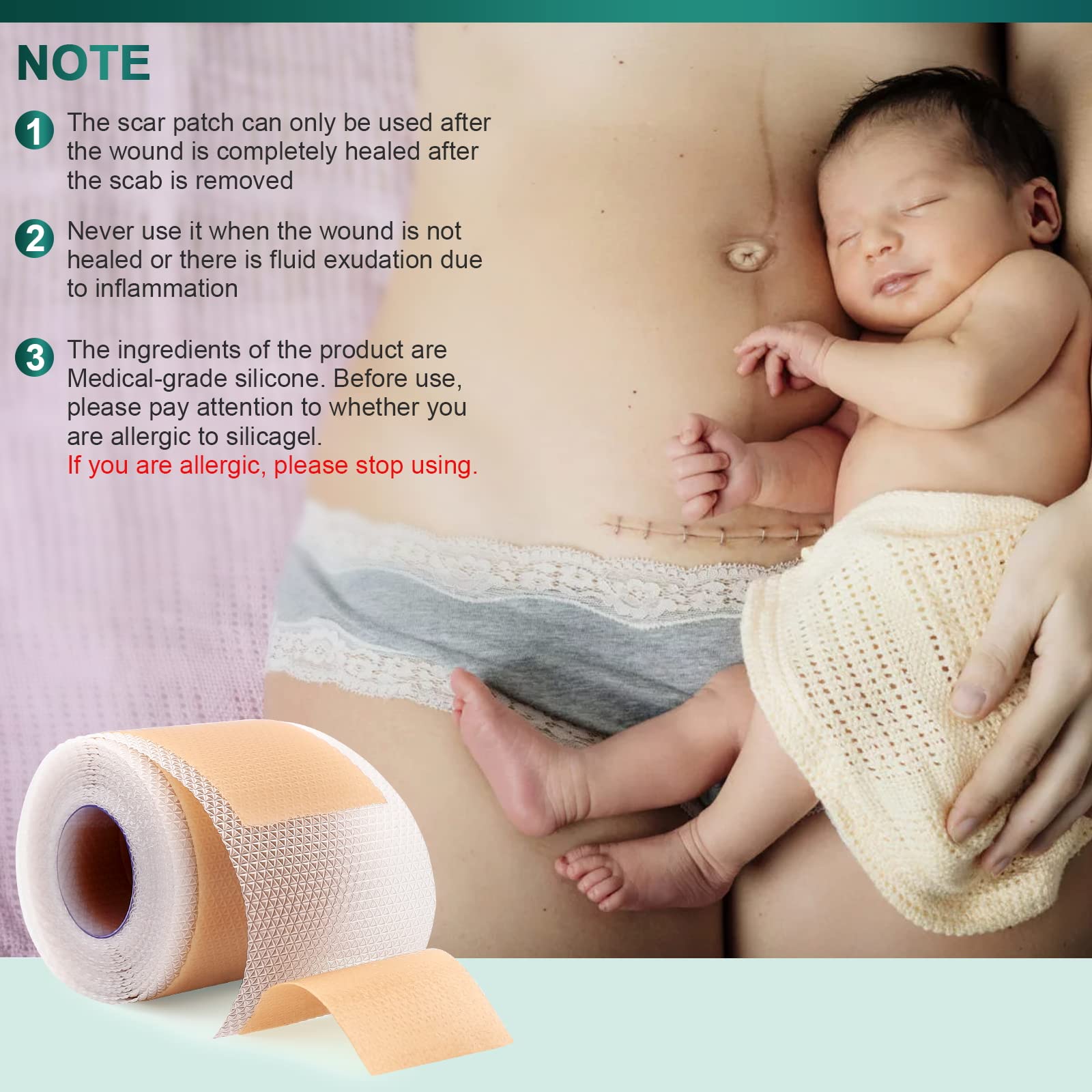 Silicone Scar Sheets,Silicone Scar Tape(16X 120 Roll-3M), Reusable And Effective Scar Removal Sheets, Silicone Scar Removal Shee