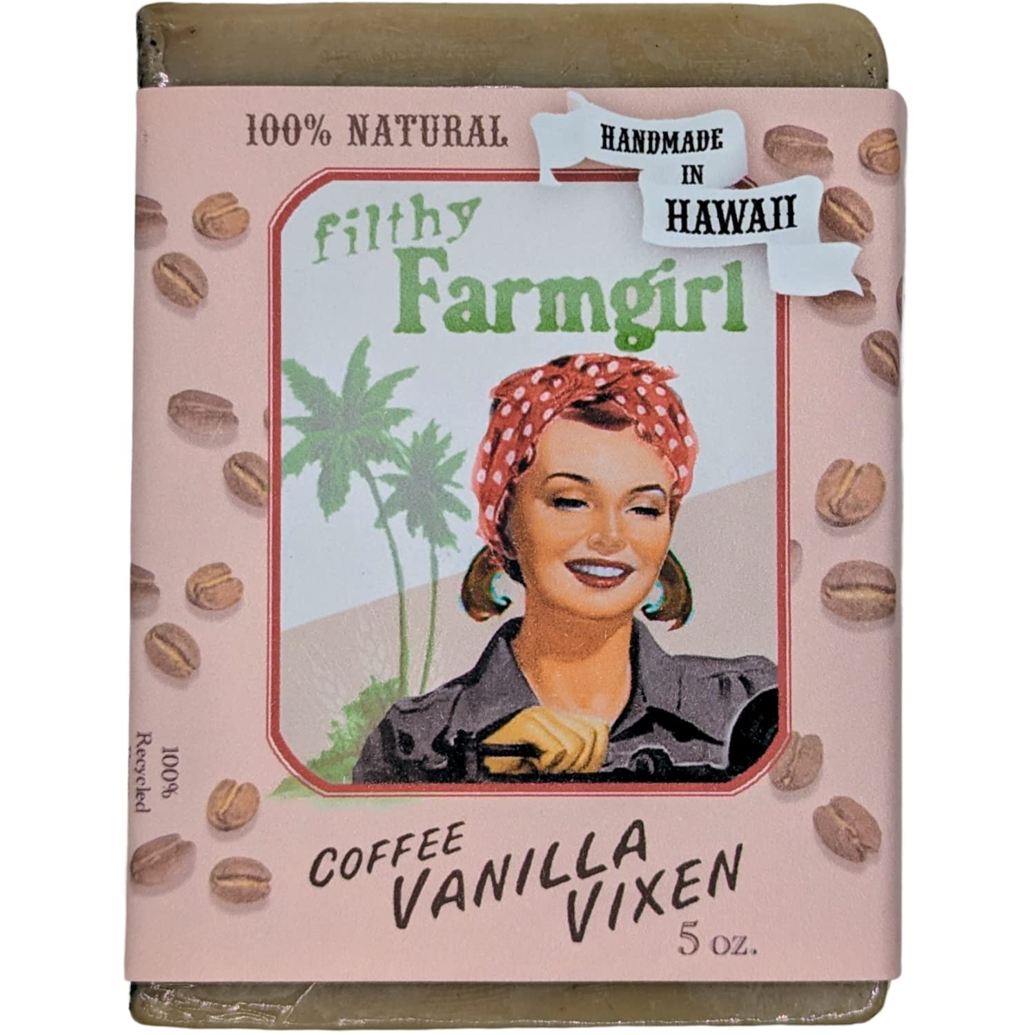 FILTHYFARMGIRL.COM Filthy Farmgirl All Natural Coffee Vanilla Vixen Soap Bar, Brown, 5 Ounce , 1 Count