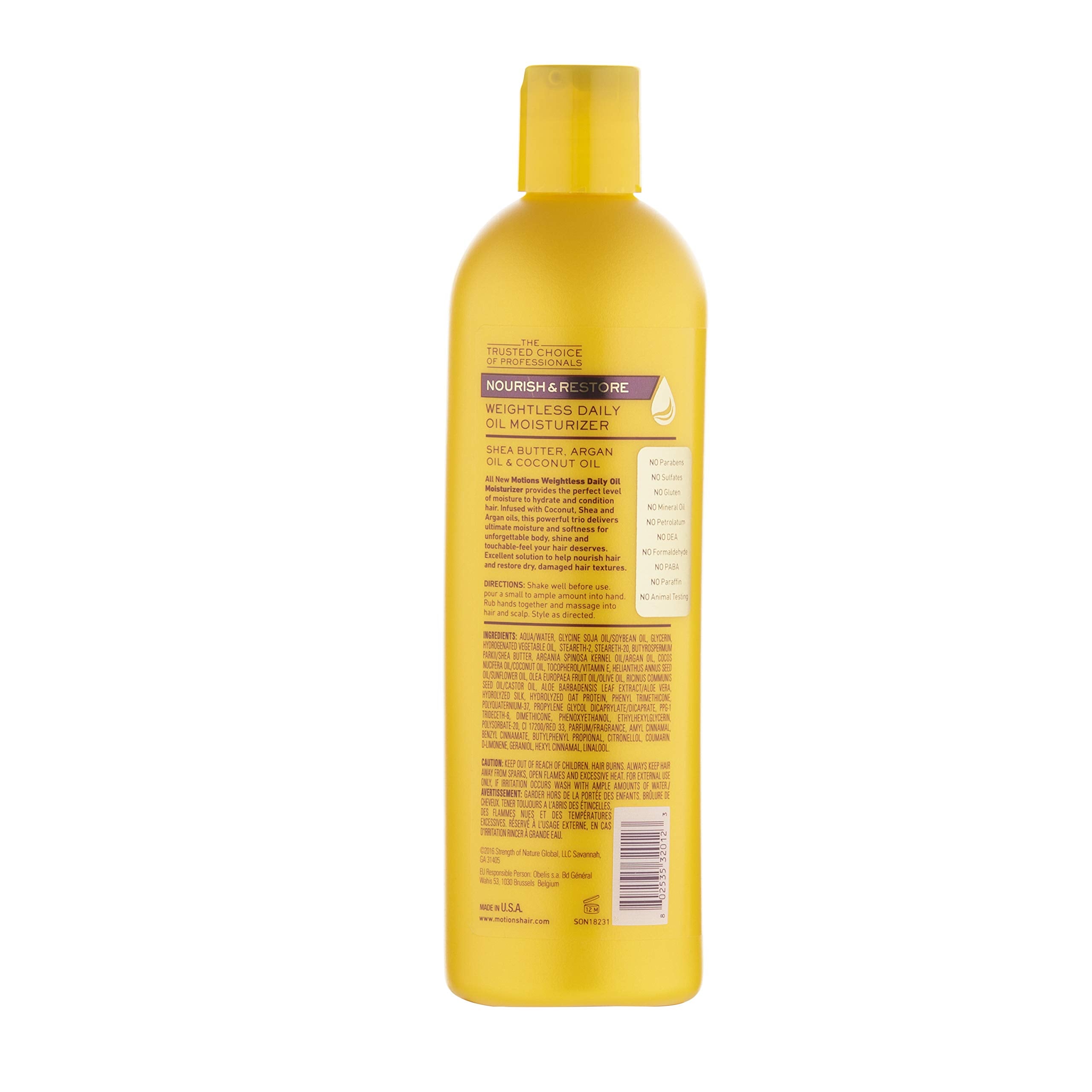 Motions Nourish & Restore Weightless Daily Oil Moisturizer, 12 Ounce