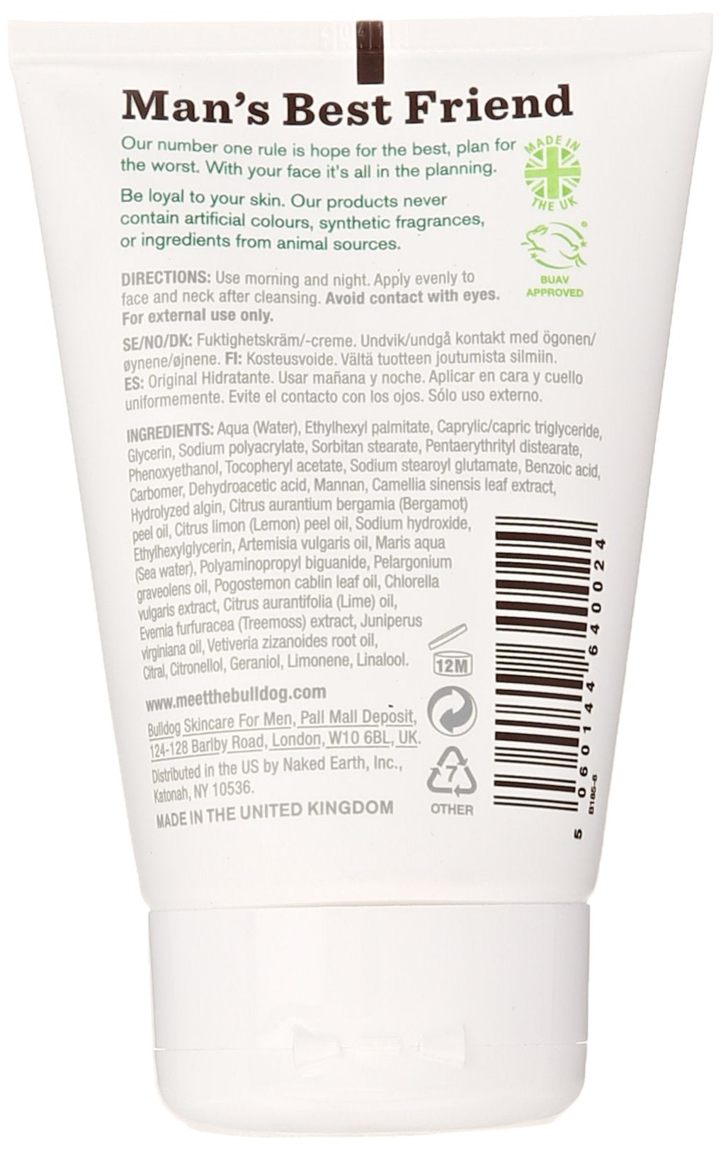 Bulldog Natural Skincare, Original Moisturizer,3.3 Ounce (Pack of 2)
